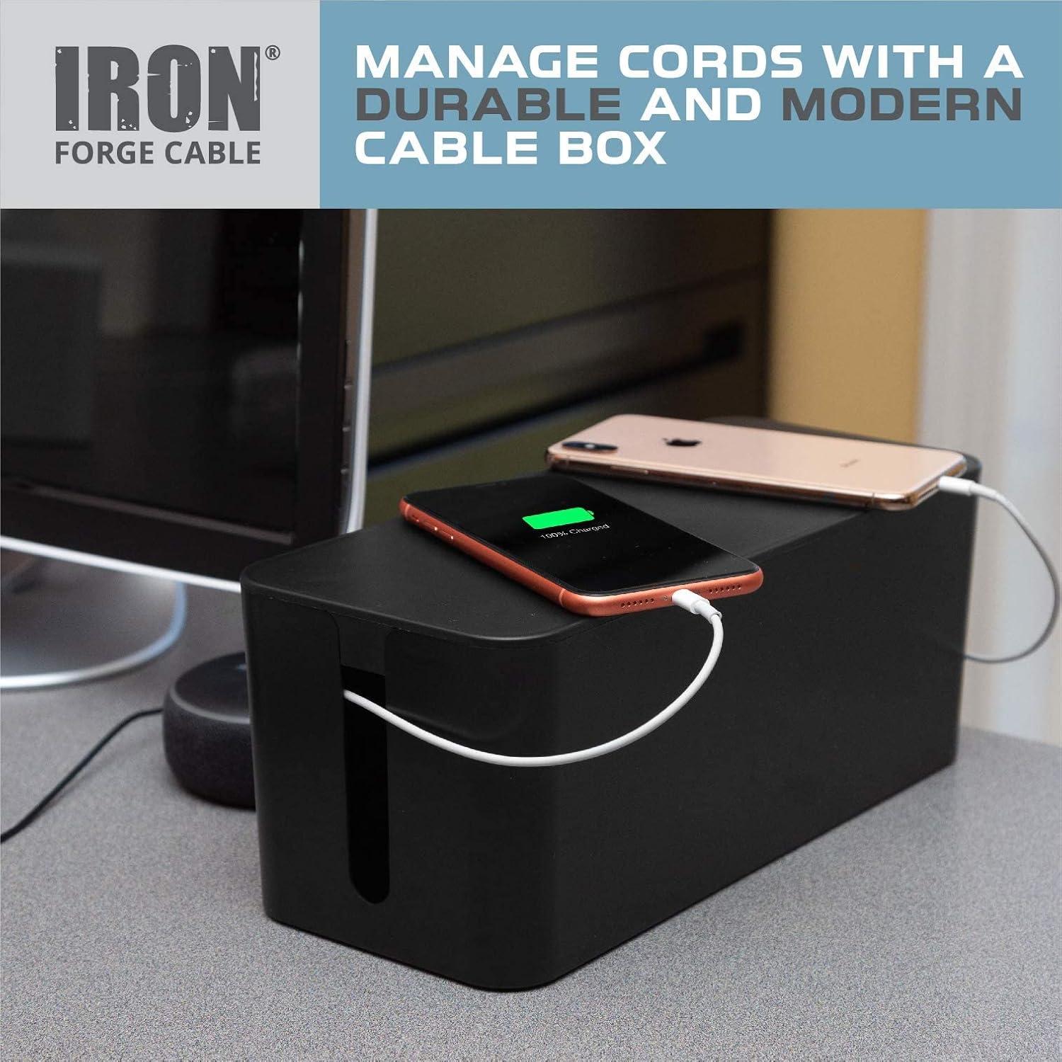 Caja Organizadora de Cables Iron Forge, 2 Paquete - Seguridad y Orden