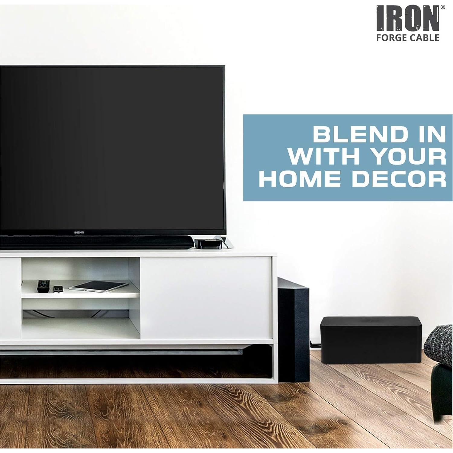 Caja Organizadora de Cables Iron Forge, 2 Paquete - Seguridad y Orden