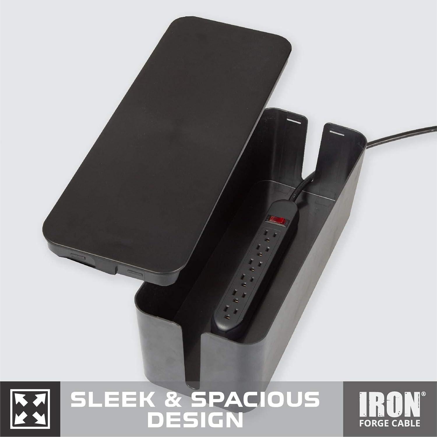 Caja Organizadora de Cables Iron Forge, 2 Paquete - Seguridad y Orden