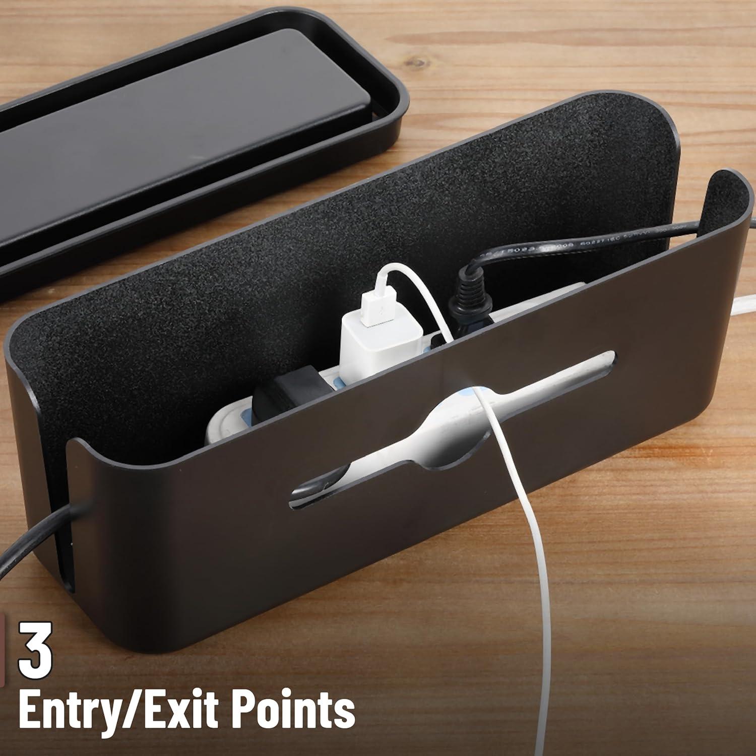 Caja Organizadora de Cables Bates 31.95x11.51cm a Prueba de Bebés