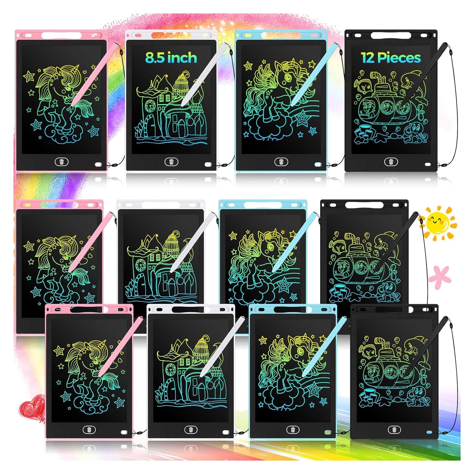 Tabletas de Escritura LCD Tinlade 12 Pack 8.5" Colorido