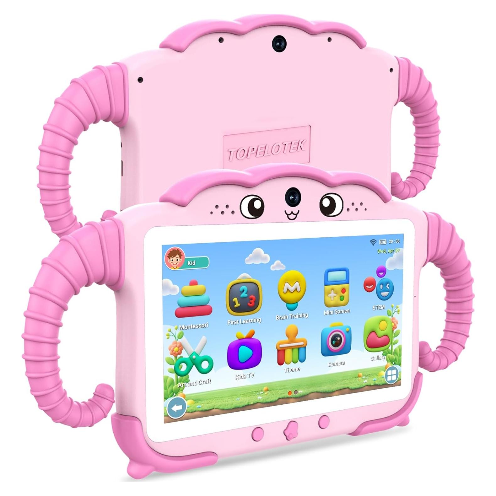 Tableta Educativa para Niños TOPELOTEK 7" 32GB Rosa