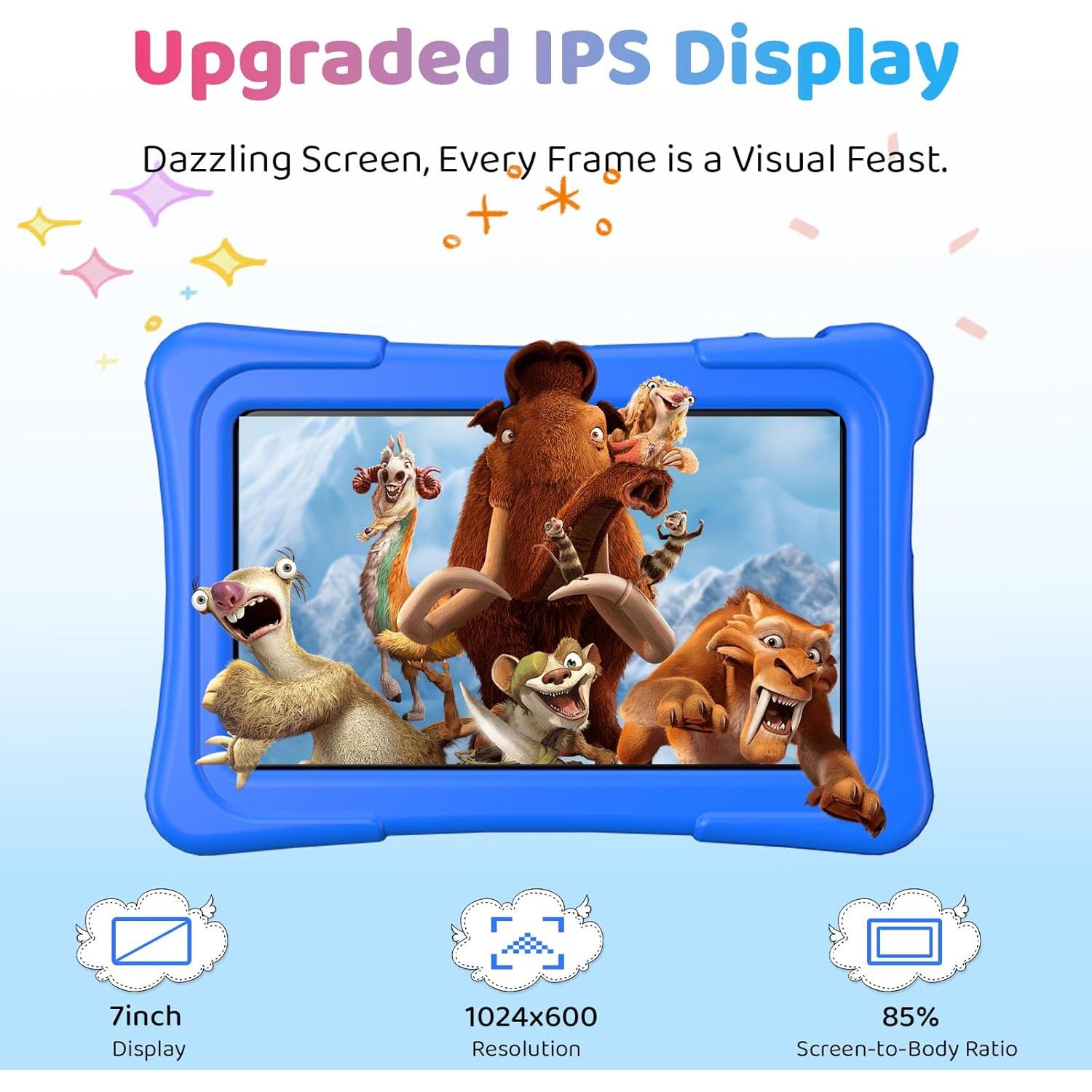 Tableta para Niños aiprotablet K07 Pro 7" Android 15 8GB+32GB