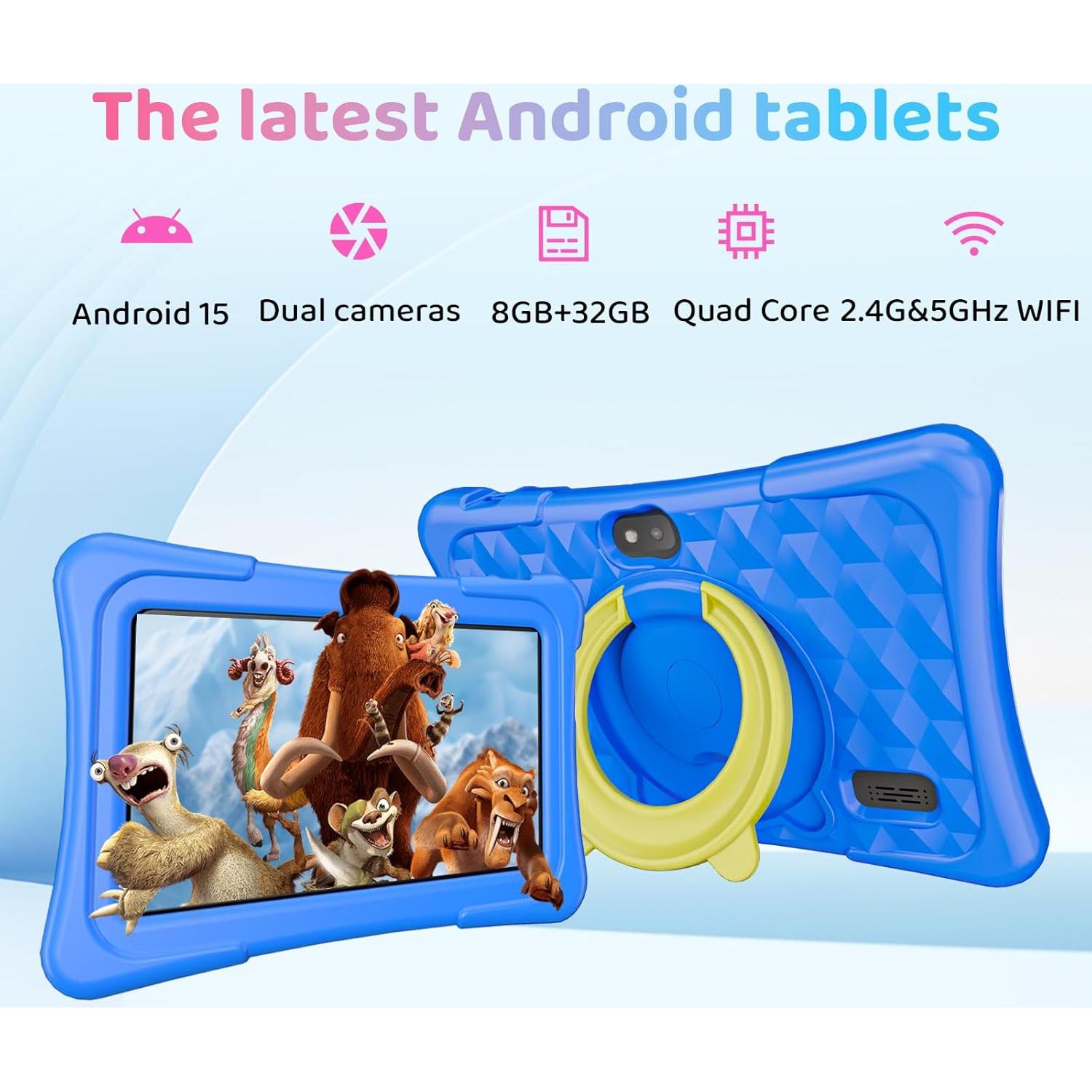 Tableta para Niños aiprotablet K07 Pro 7" Android 15 8GB+32GB