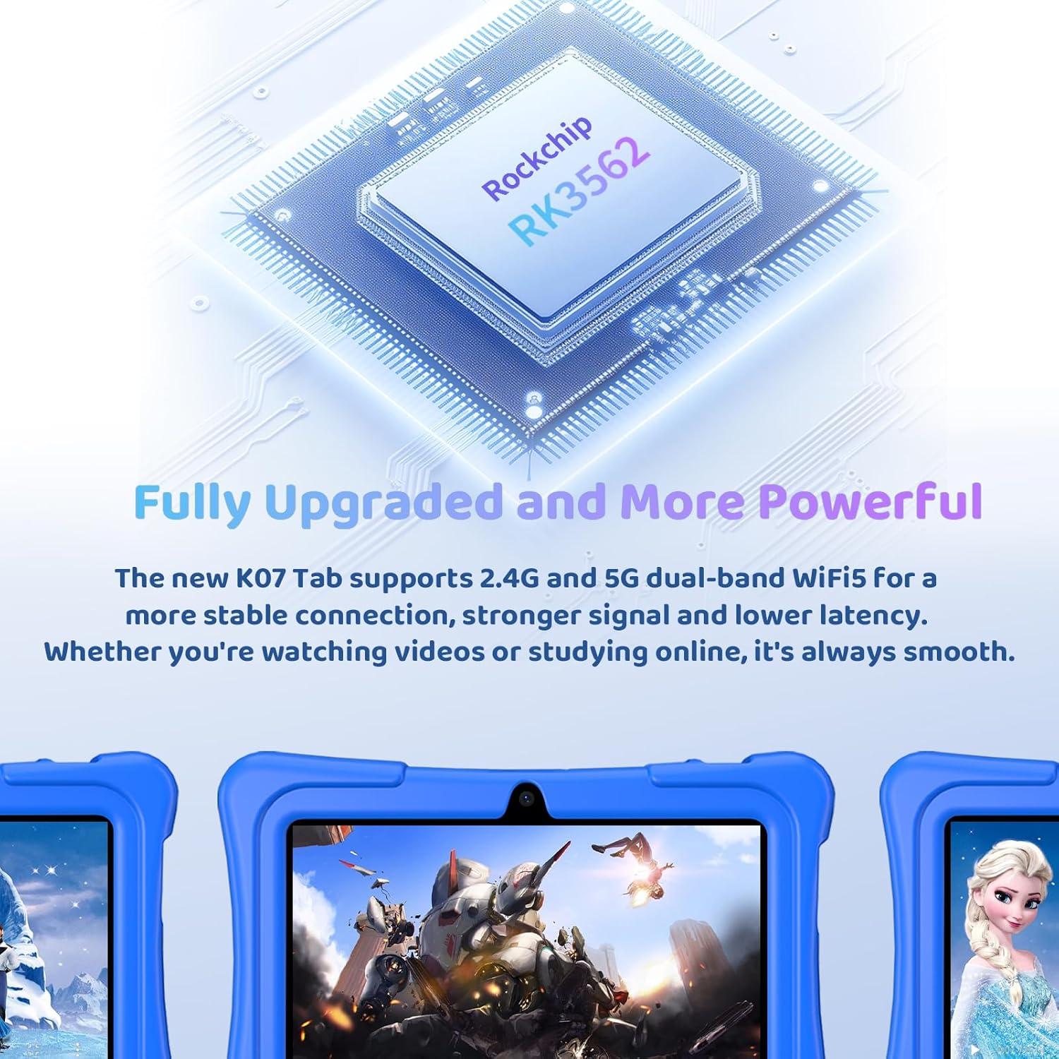 Tableta para Niños aiprotablet K07 Pro 7" Android 15 8GB+32GB