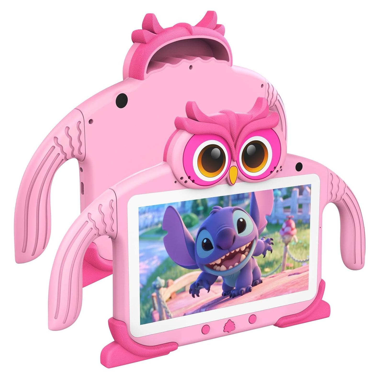 Tableta para Niños UJoyFeel 7" Rosa con Control Parental