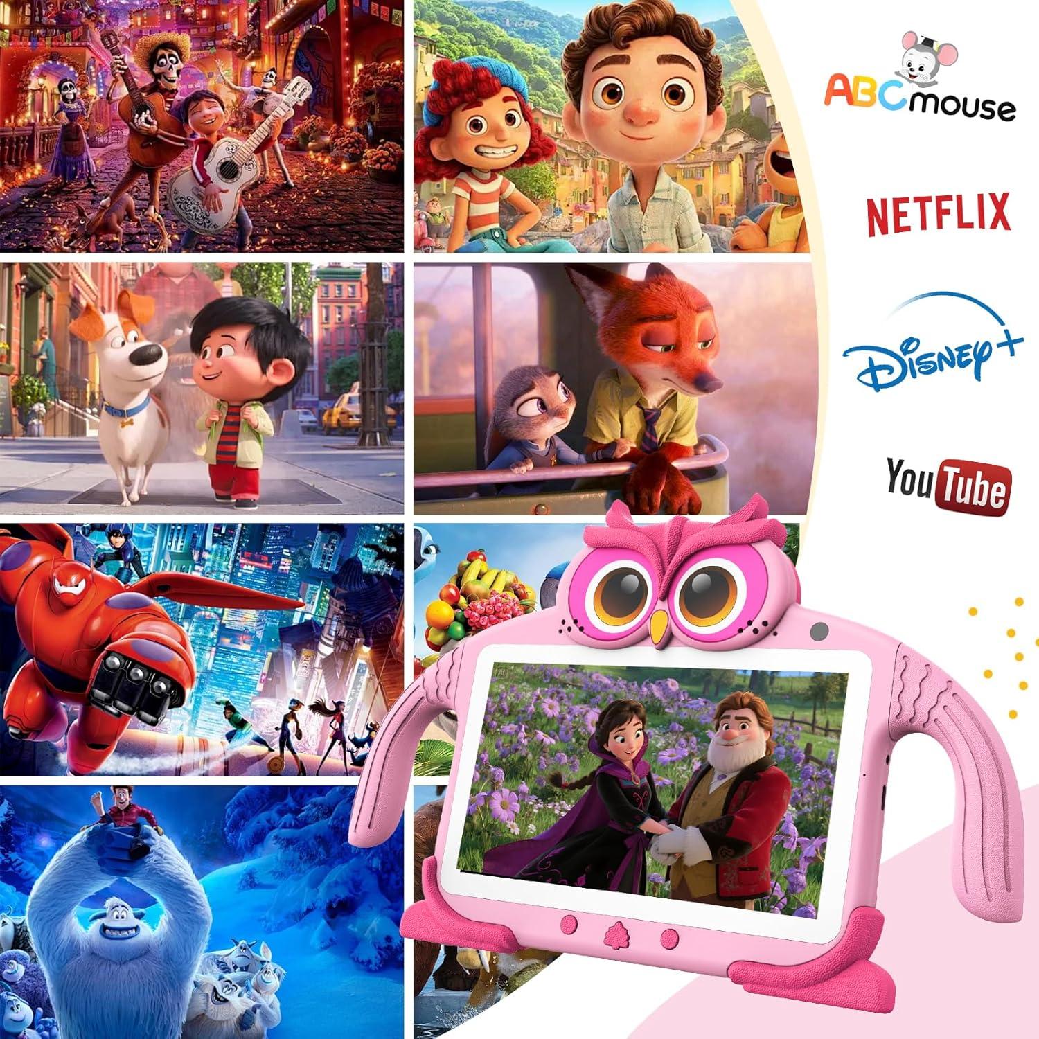 Tableta para Niños UJoyFeel 7" Rosa con Control Parental