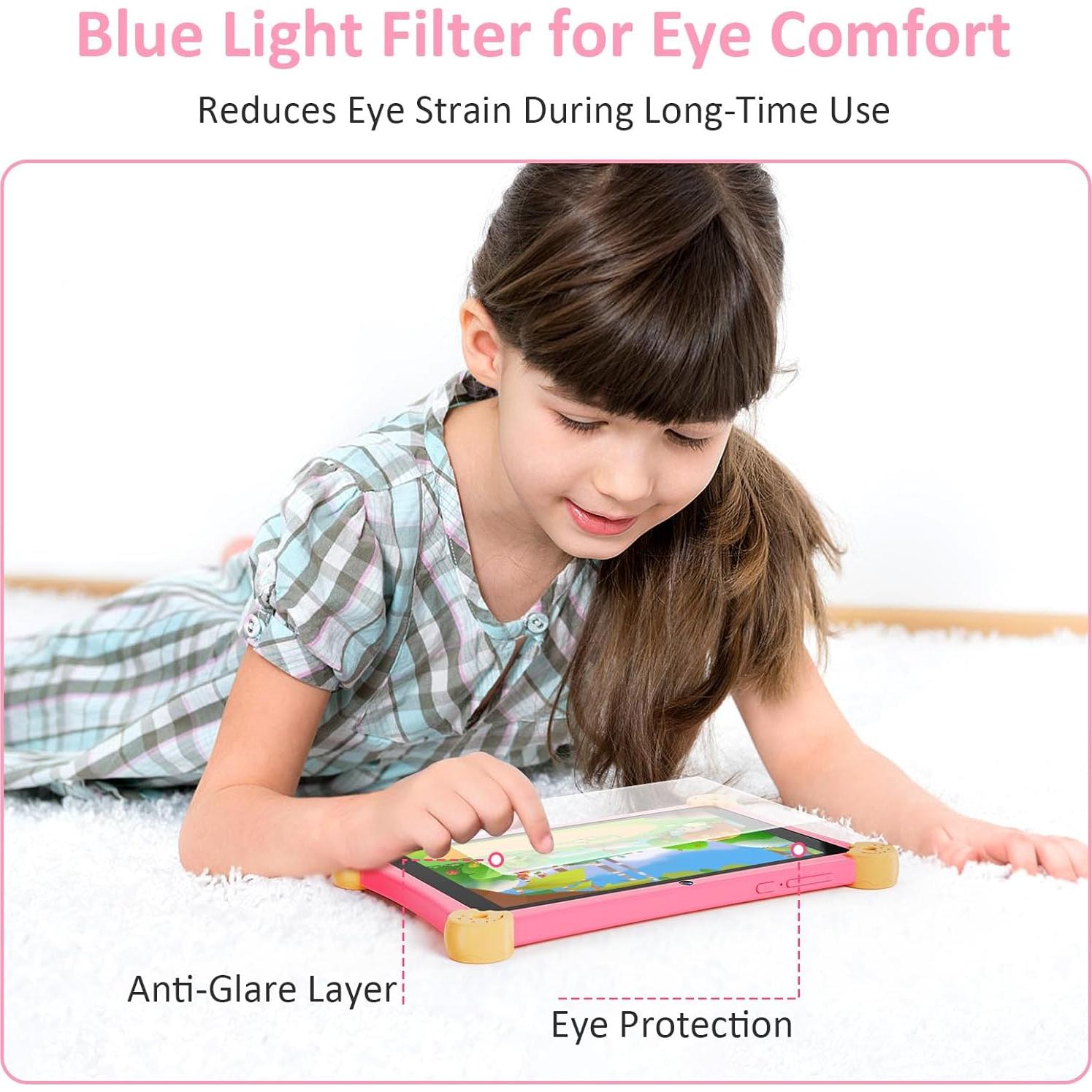 Tableta Android para Niños Topsand 8" Rosa 6GB 32GB WiFi 6