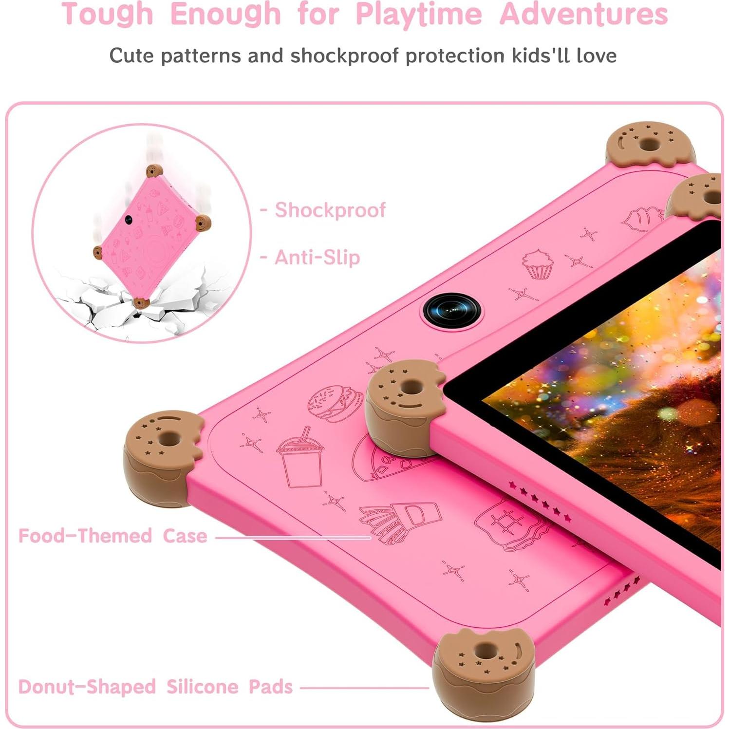 Tableta Android para Niños Topsand 8" Rosa 6GB 32GB WiFi 6