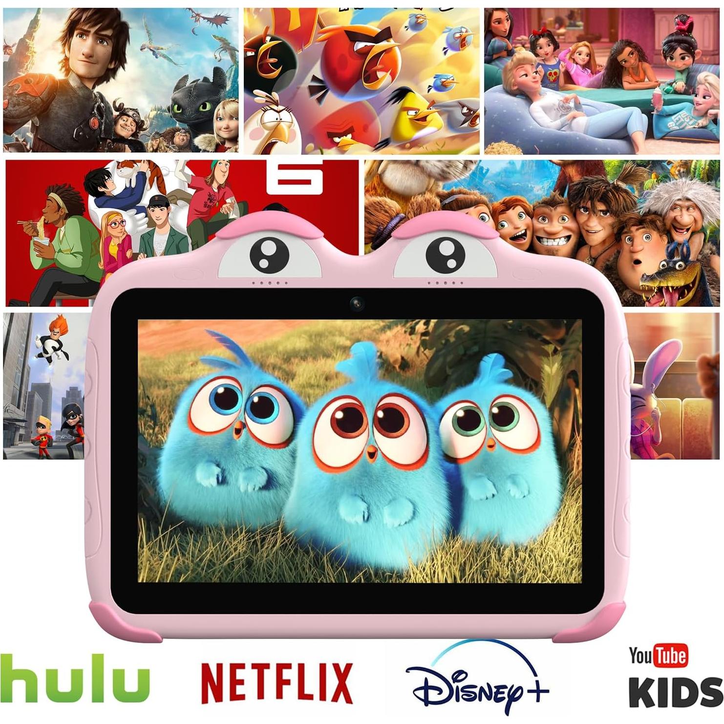 Tableta YINOCHE F10 para Niños 10.1" Android 64GB Rosa