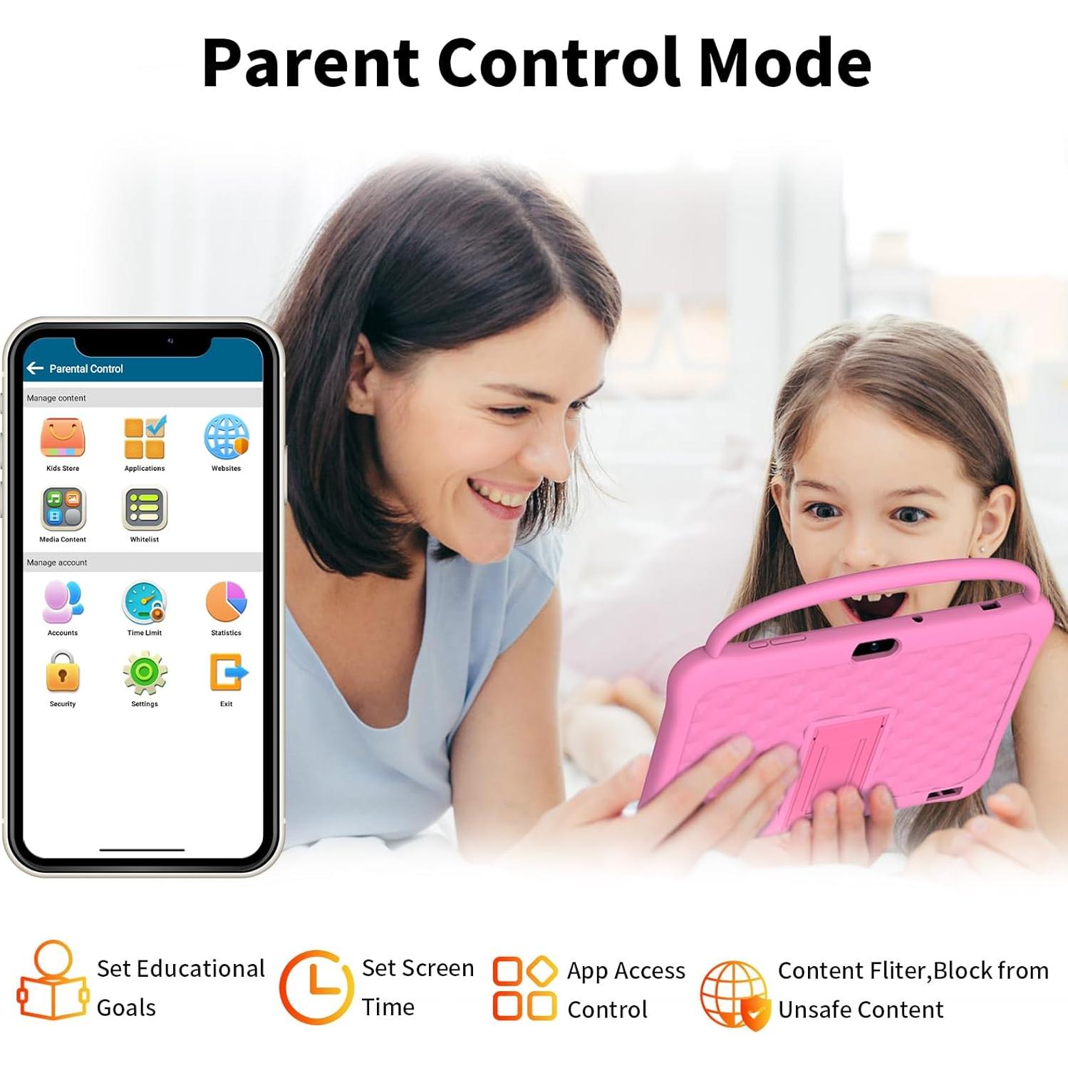 Tableta Android 10" NEWISION M10 Rosa 64GB Control Parental