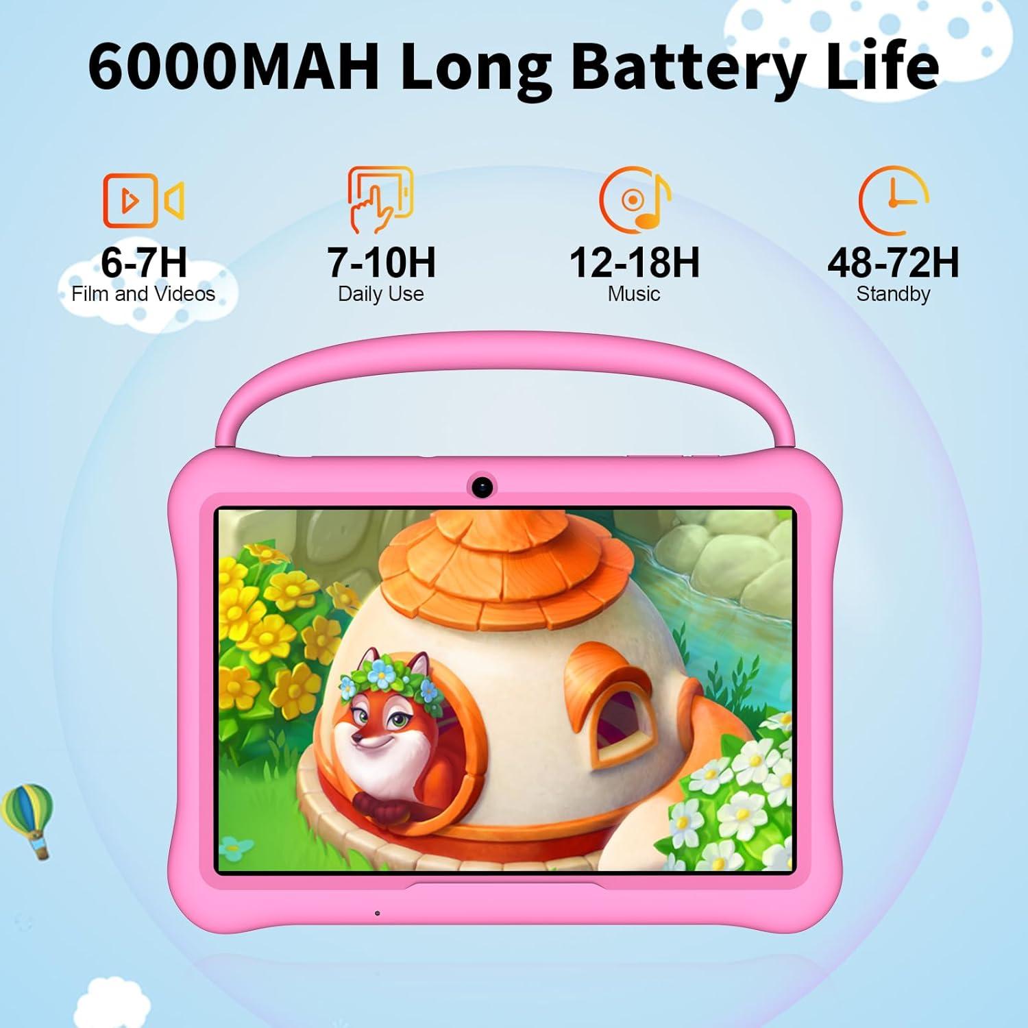 Tableta Android 10" NEWISION M10 Rosa 64GB Control Parental