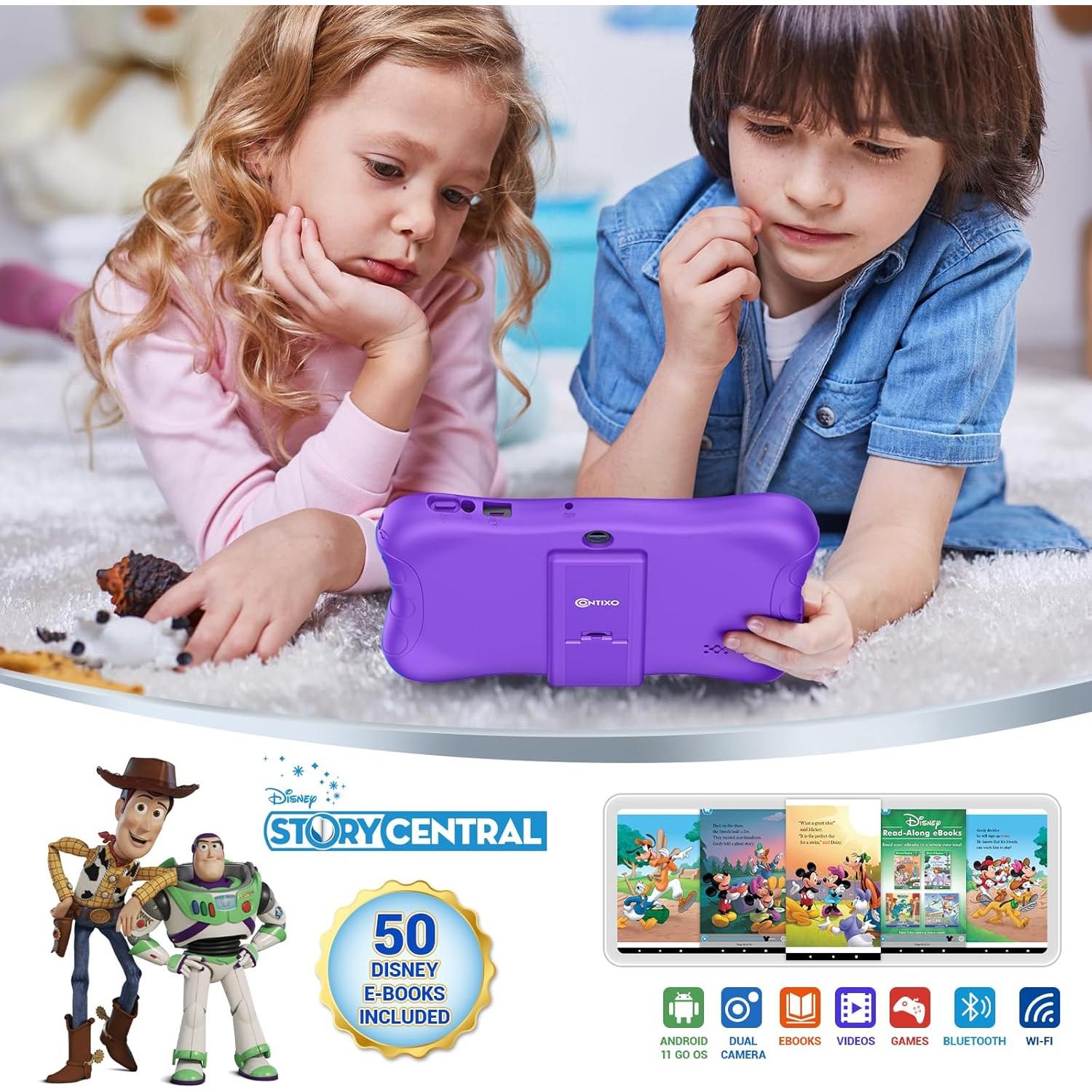 Tableta Contixo V9A para Niños 32GB 7" Android Morado