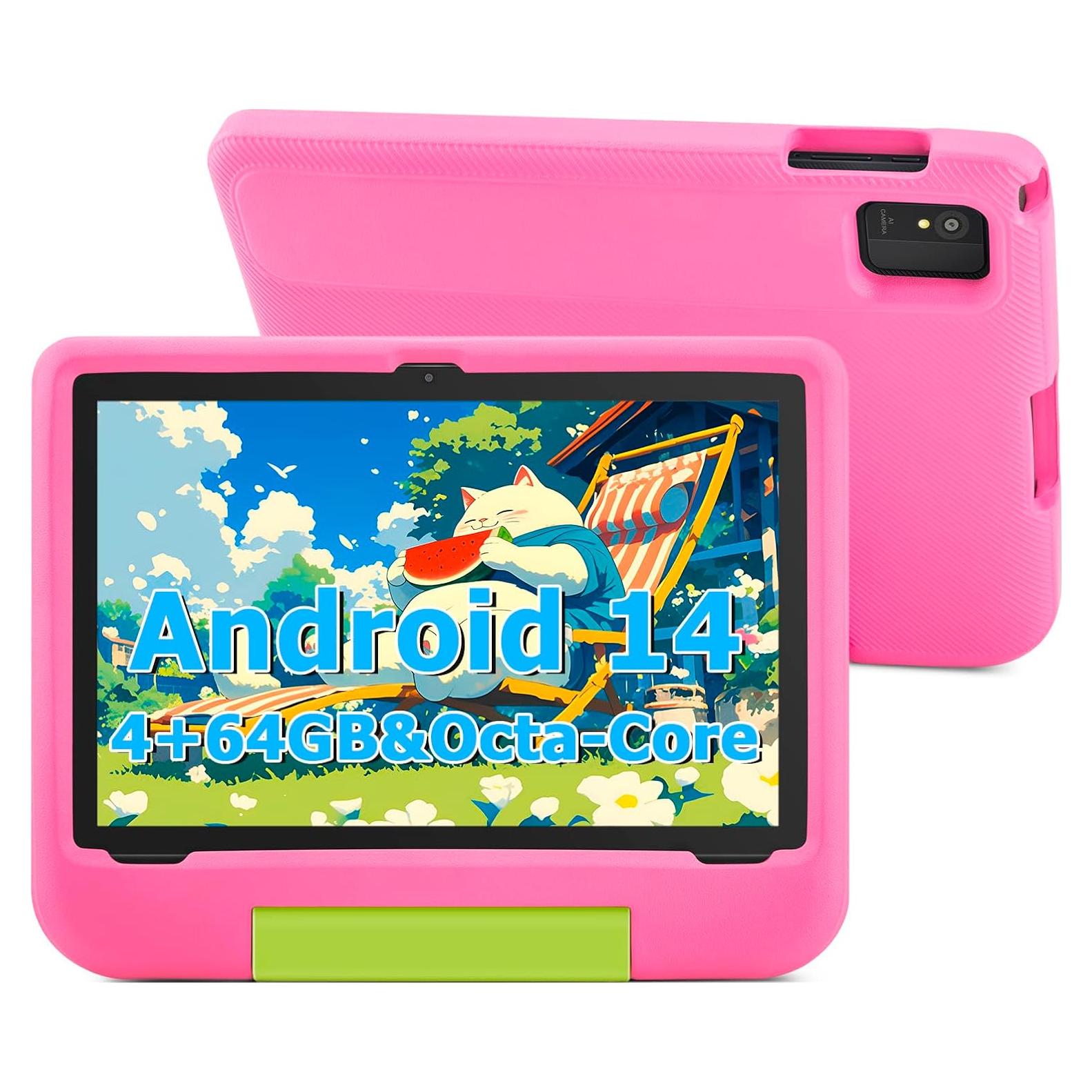 Tableta para Niños Ruufuuxy 10.1" Android 14 Octa-Core 8GB RAM