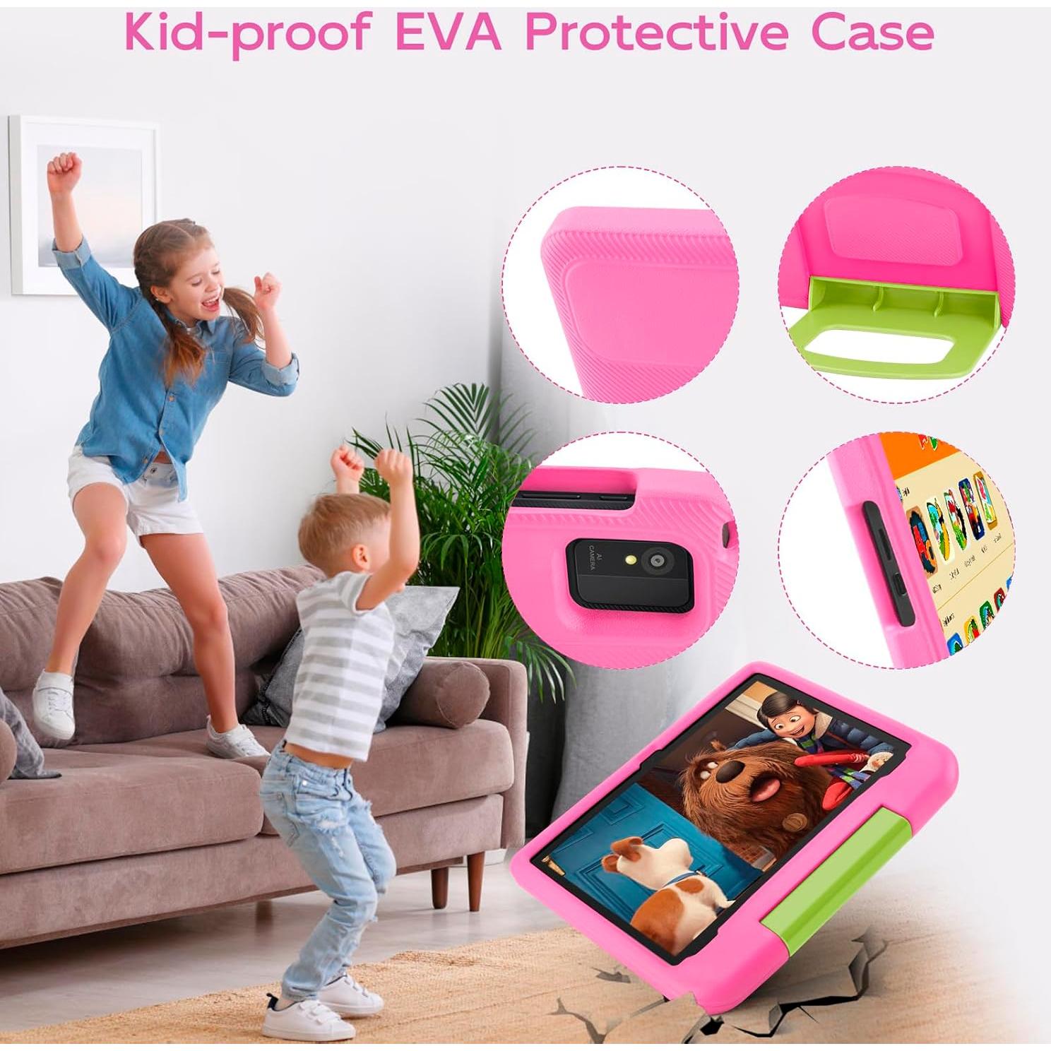 Tableta para Niños Ruufuuxy 10.1" Android 14 Octa-Core 8GB RAM