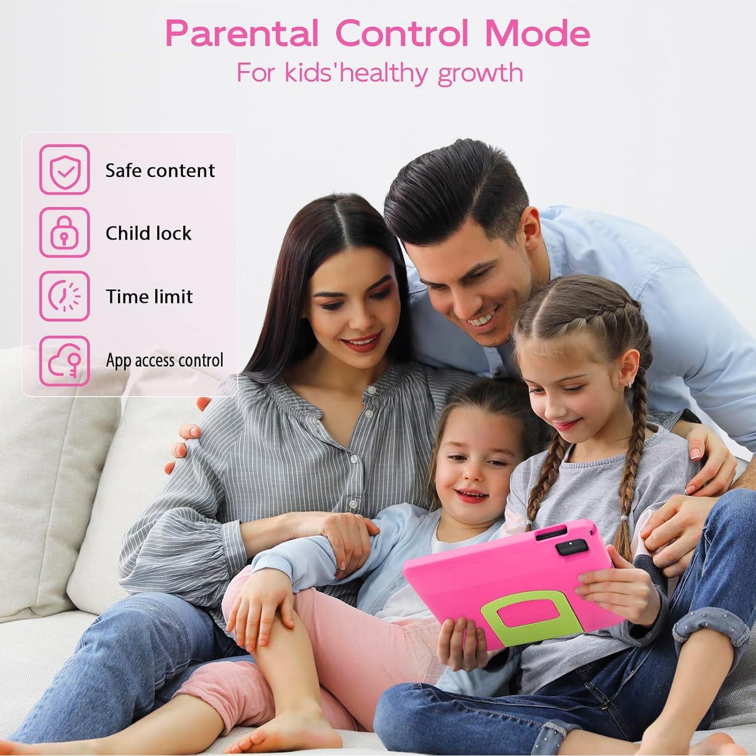 Tableta para Niños Ruufuuxy 10.1" Android 14 Octa-Core 8GB RAM