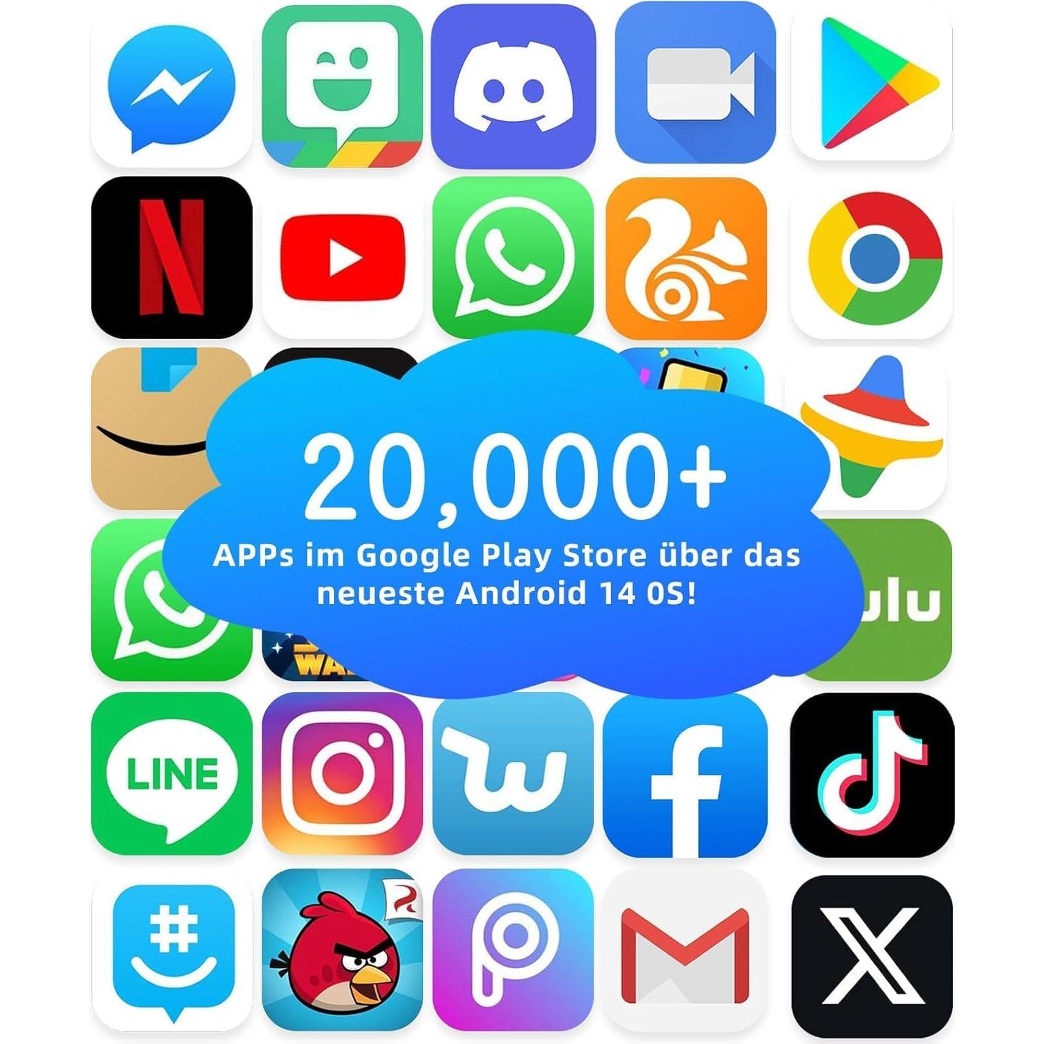 Tableta Android 14 Fivahiva 7" para Niños 8GB/64GB Rosa