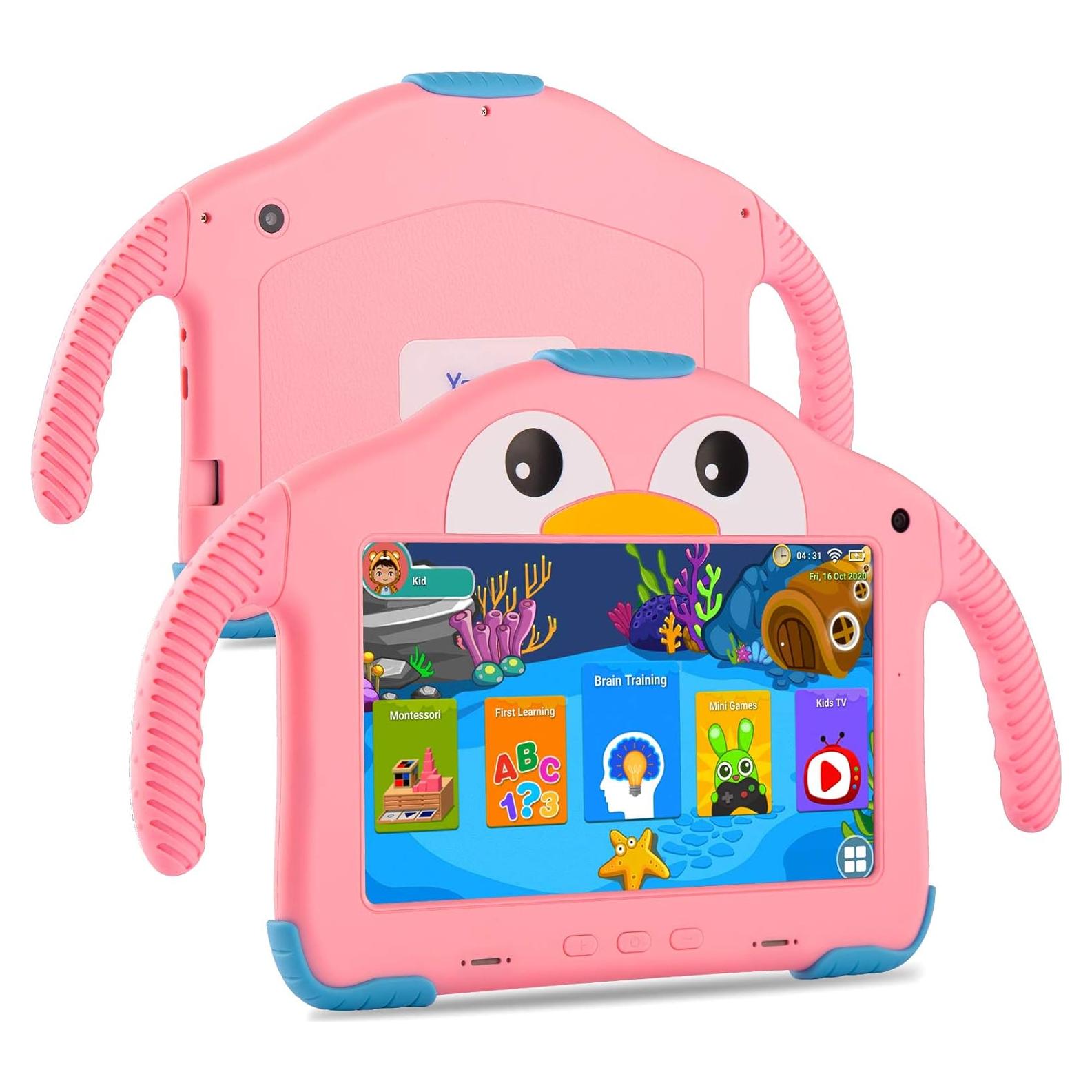 Tableta Infantil YosaToo 7" Android 10 Rosa 32GB 1GB RAM