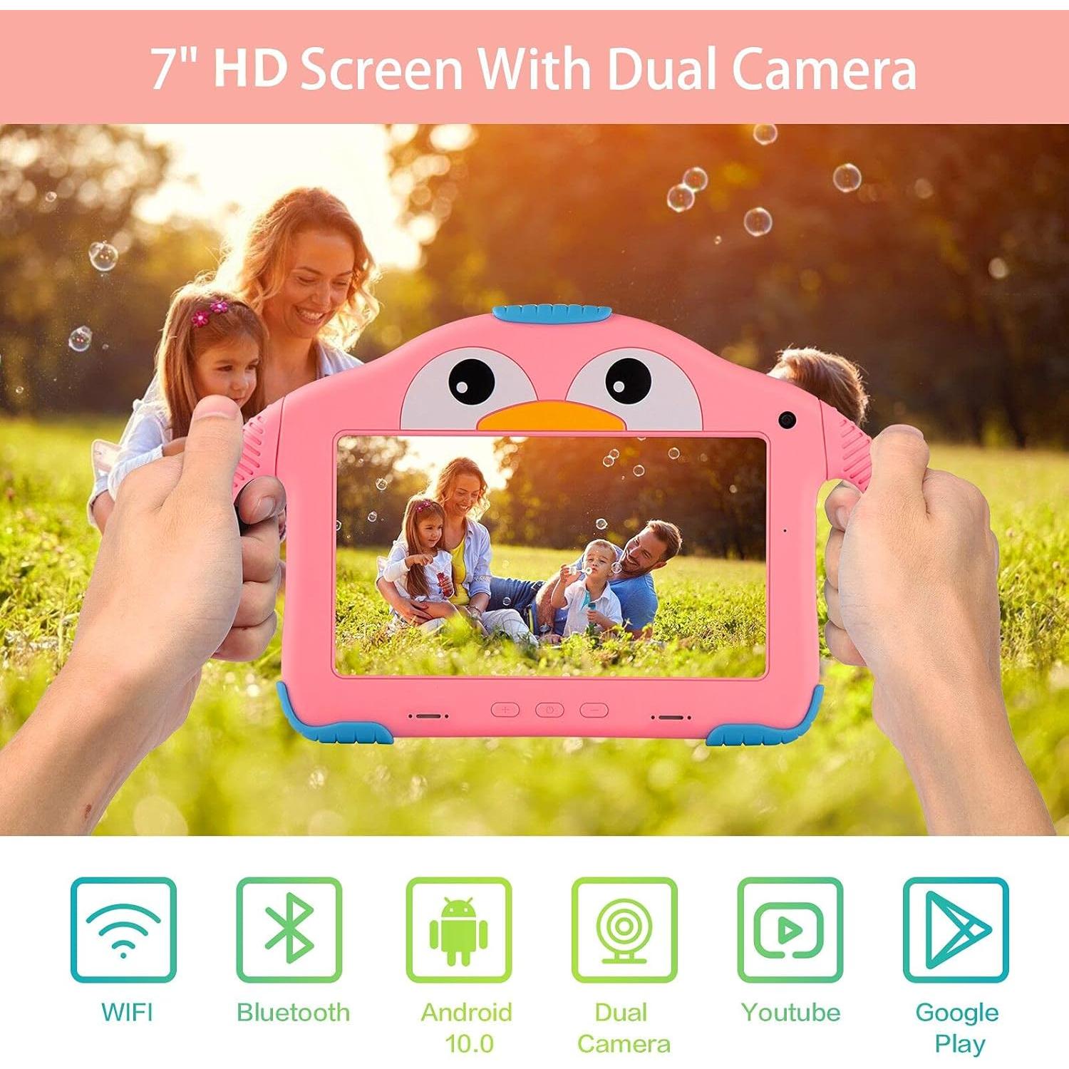 Tableta Infantil YosaToo 7" Android 10 Rosa 32GB 1GB RAM