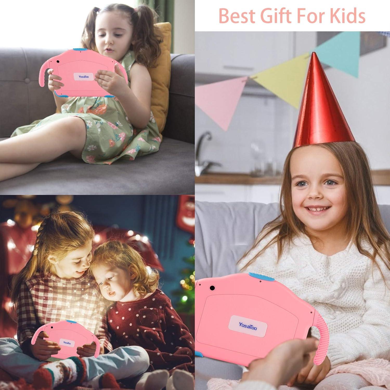 Tableta Infantil YosaToo 7" Android 10 Rosa 32GB 1GB RAM