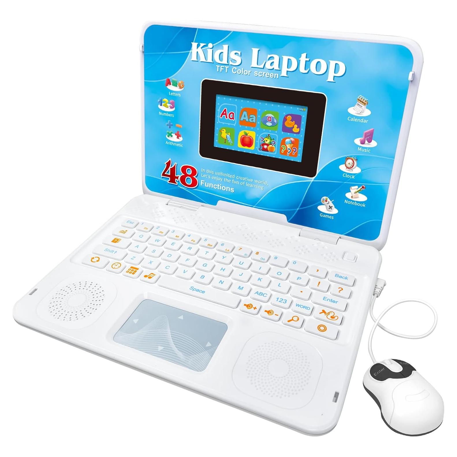 Laptop Educativa para Niños HAIOUMM con Pantalla Colorida 10.9 cm