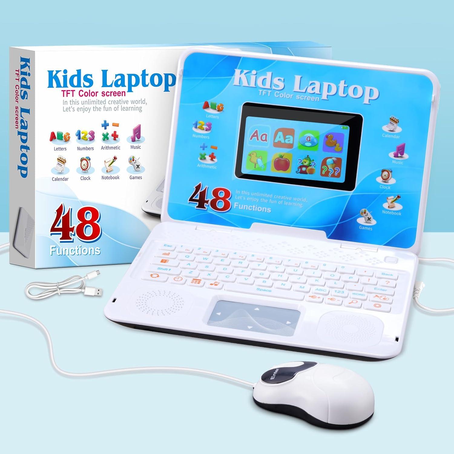 Laptop Educativa para Niños HAIOUMM con Pantalla Colorida 10.9 cm