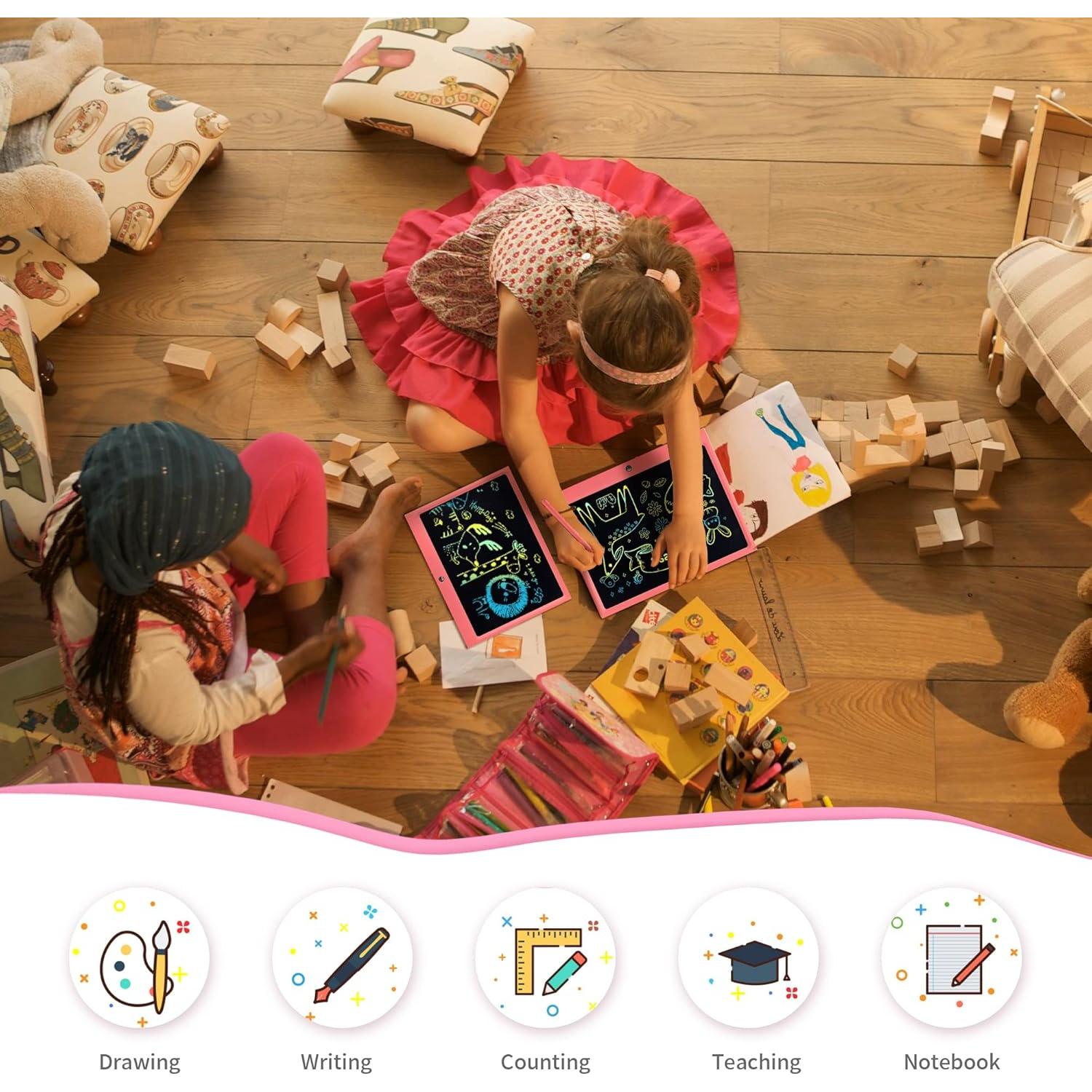 Tableta de Escritura LCD HHN 38 cm Rosa para Niños