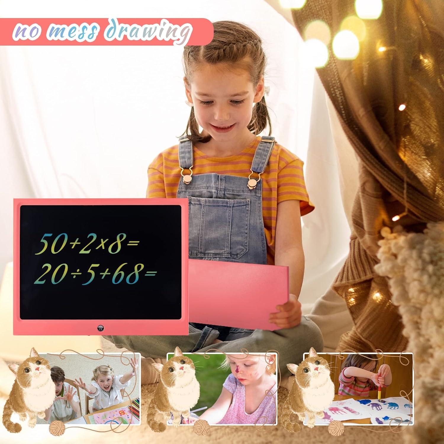 Tableta de Escritura LCD HHN 38 cm Rosa para Niños