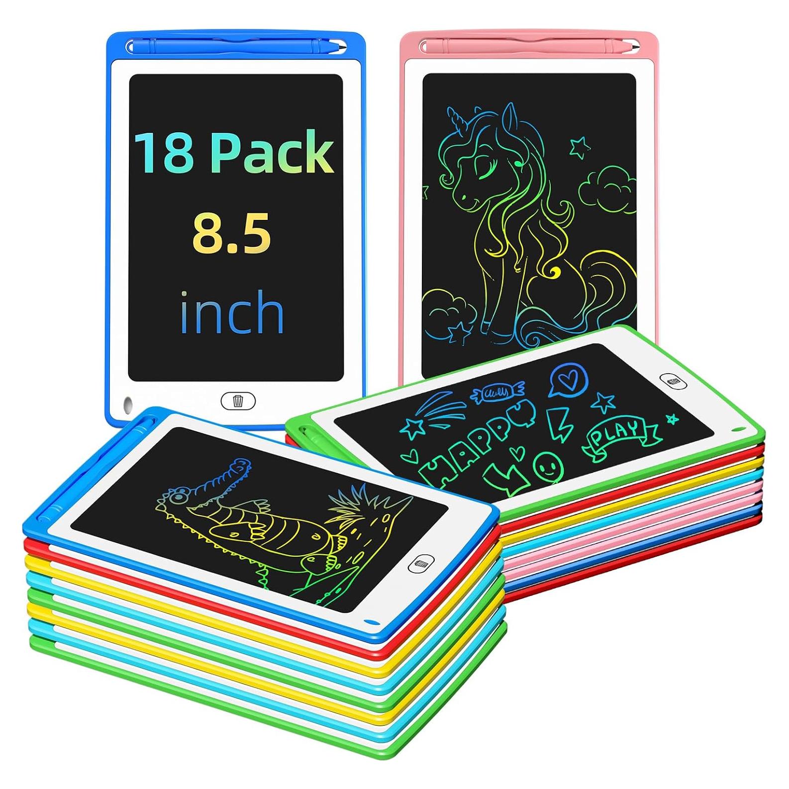 Tableta de Escritura LCD TQU 8.5" Colorida 18 Paquete