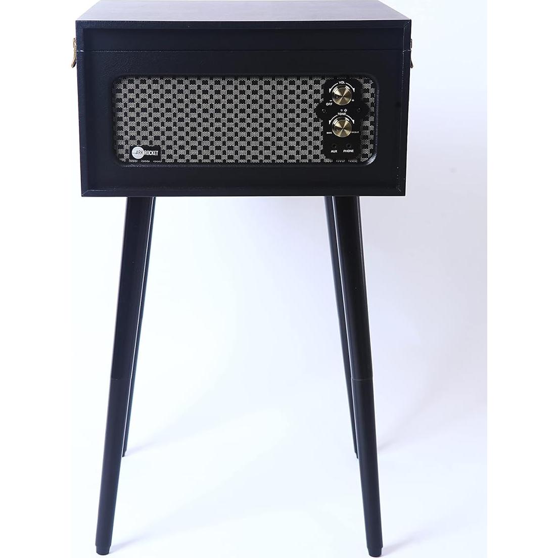 Tocadiscos Bluetooth Arkrocket Discovery II 3 Velocidades Negro