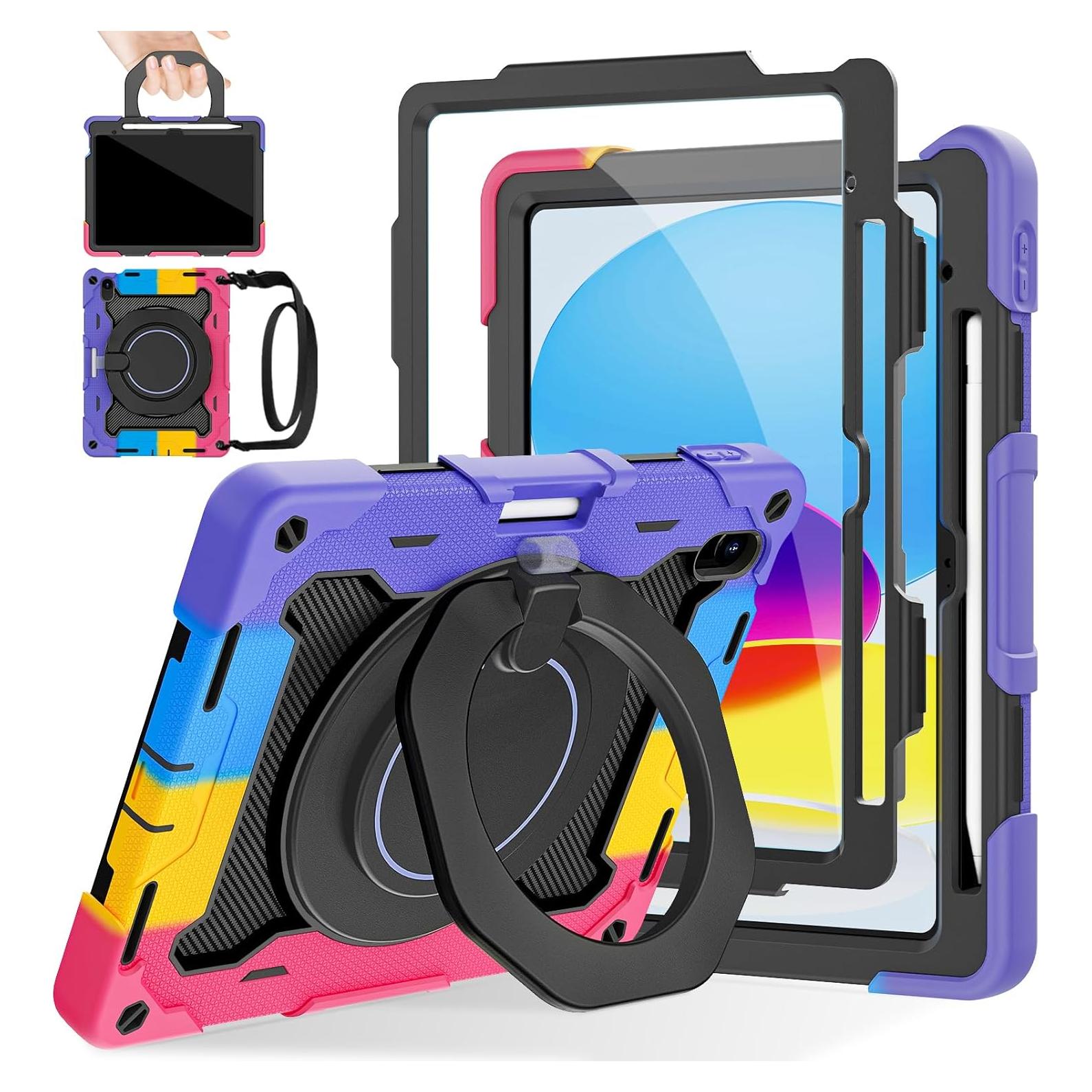 Funda ROISKIN para iPad 10 y 11 Pulgadas con Soporte 360