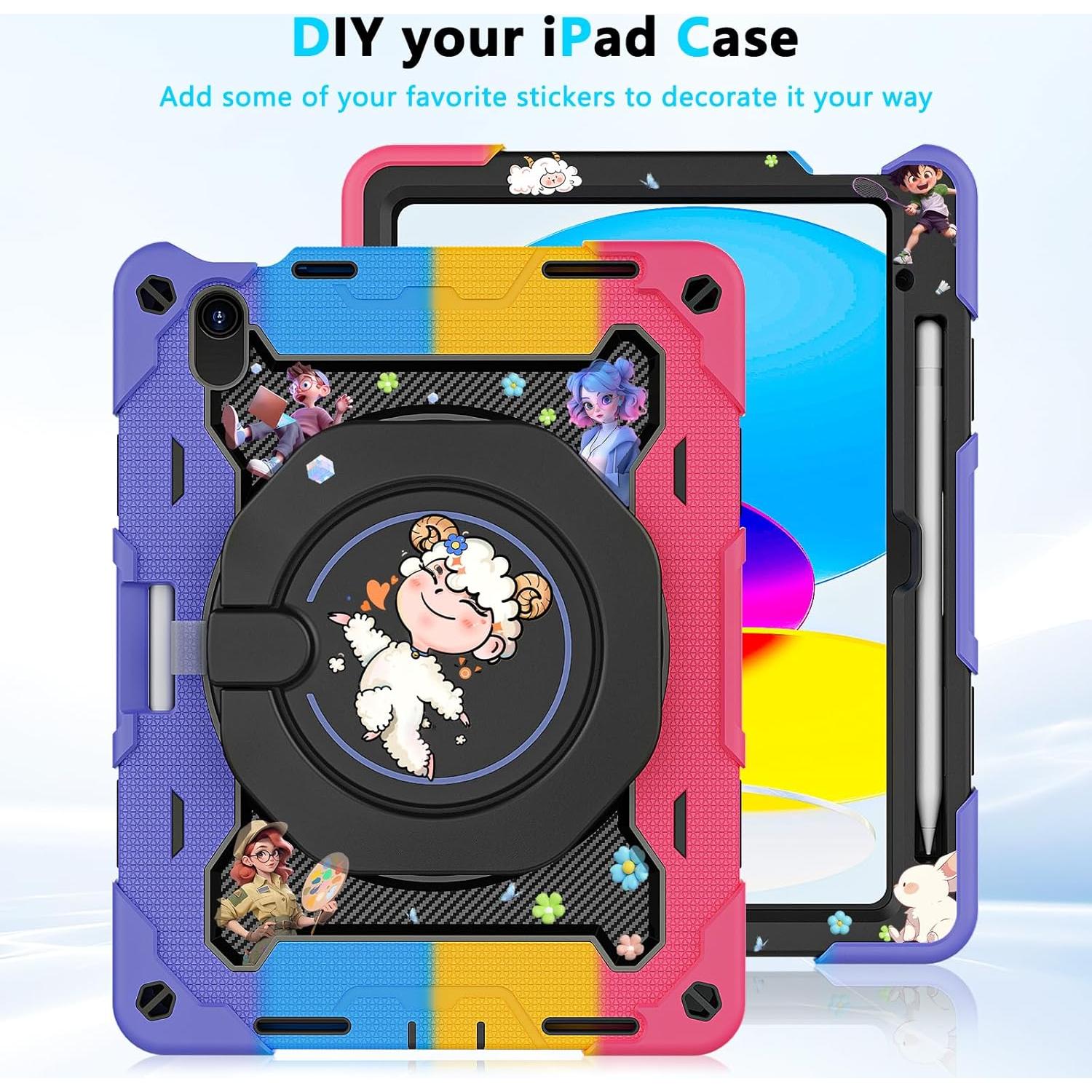 Funda ROISKIN para iPad 10 y 11 Pulgadas con Soporte 360