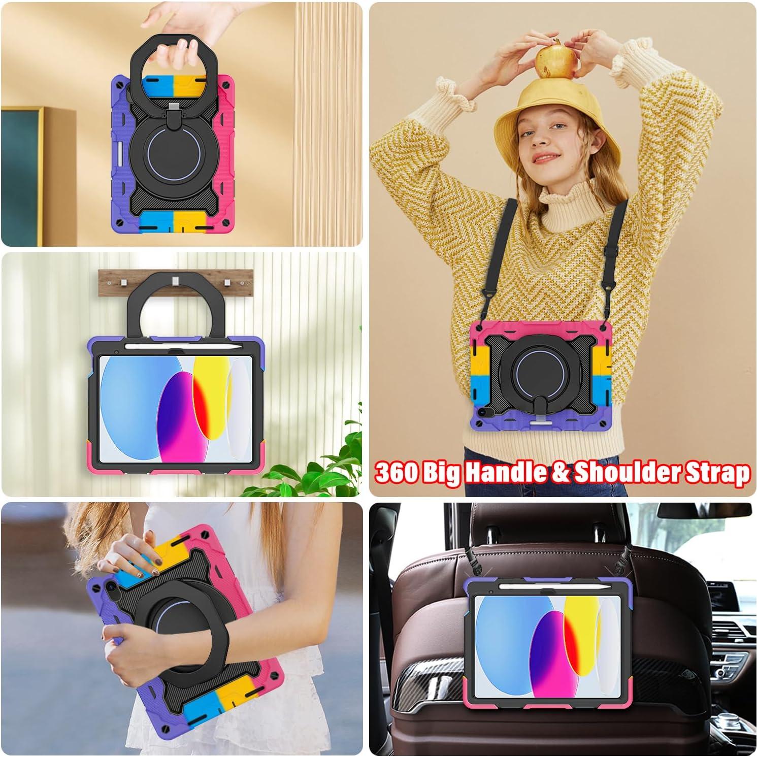 Funda ROISKIN para iPad 10 y 11 Pulgadas con Soporte 360