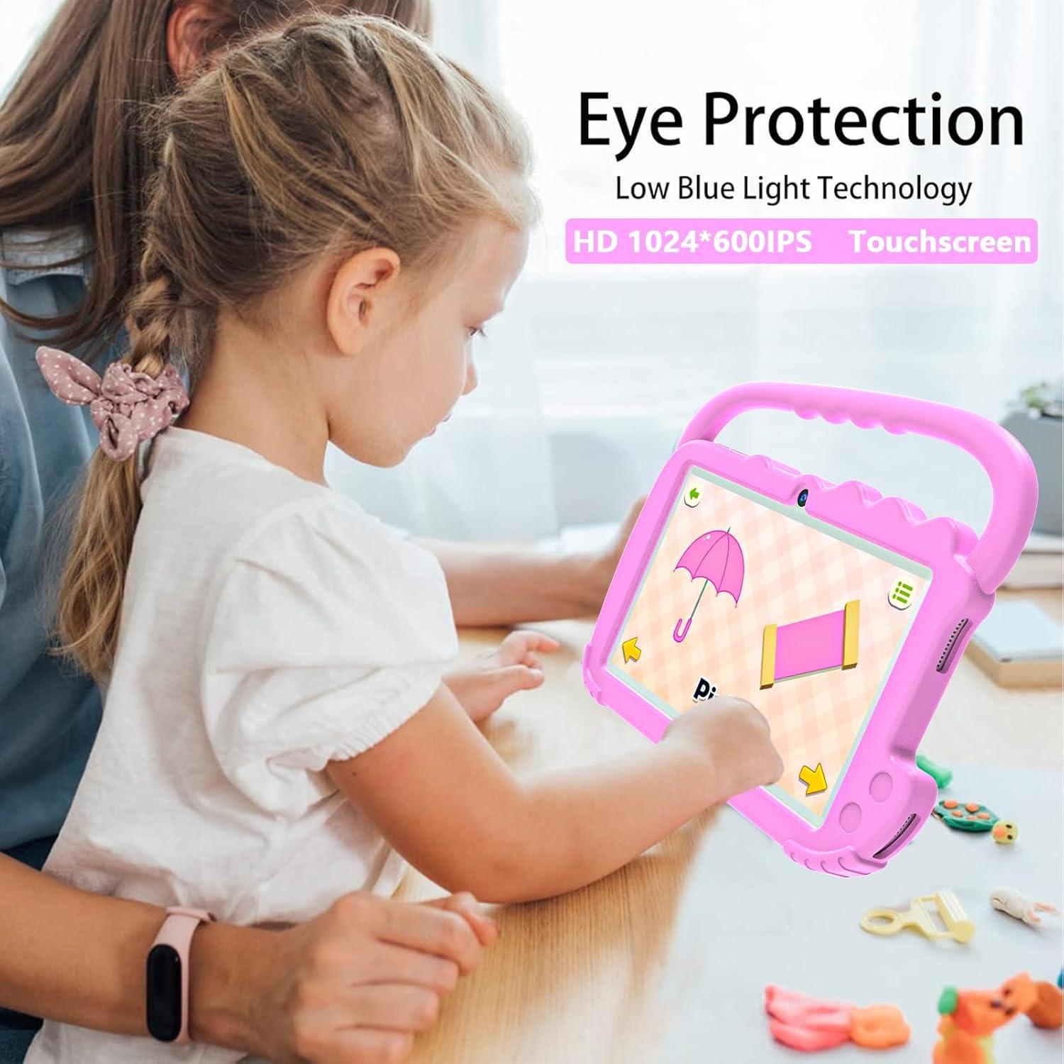 Tableta ATOZEE para Niños 7" Android 4GB RAM 32GB Rosa