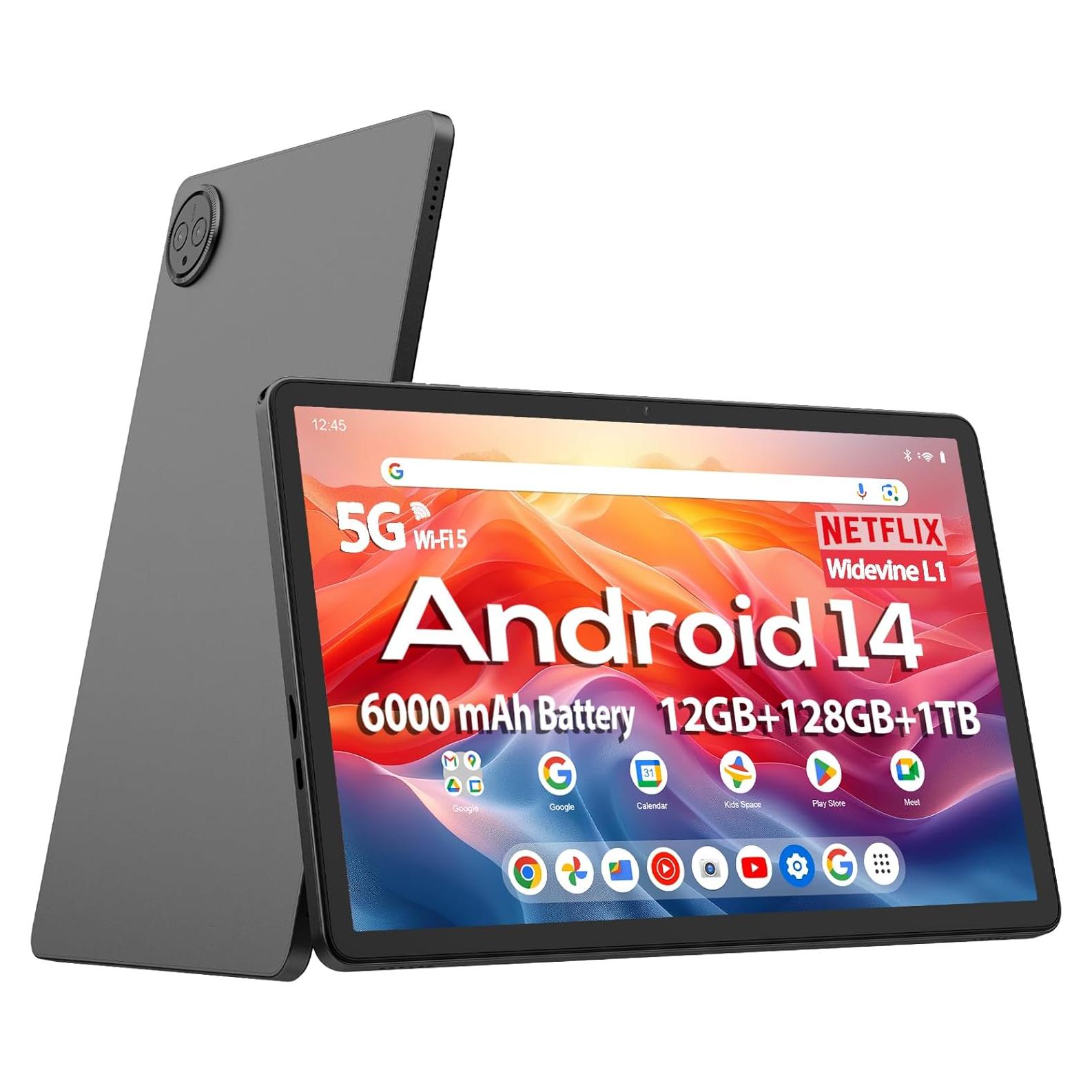 Tableta Android DigiLand 10.1" G80 Octa-Core 12GB/128GB Gris