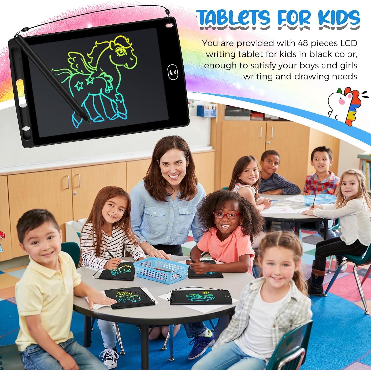 Tableta de Escritura LCD Zhehao 48 Piezas 8.5" Negra