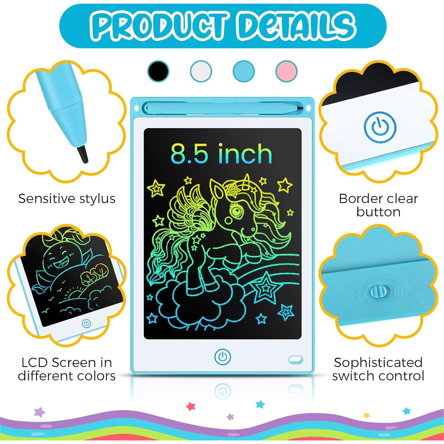 Tableta de Escritura LCD Epakh 16 PCS 21.6 cm para Niños