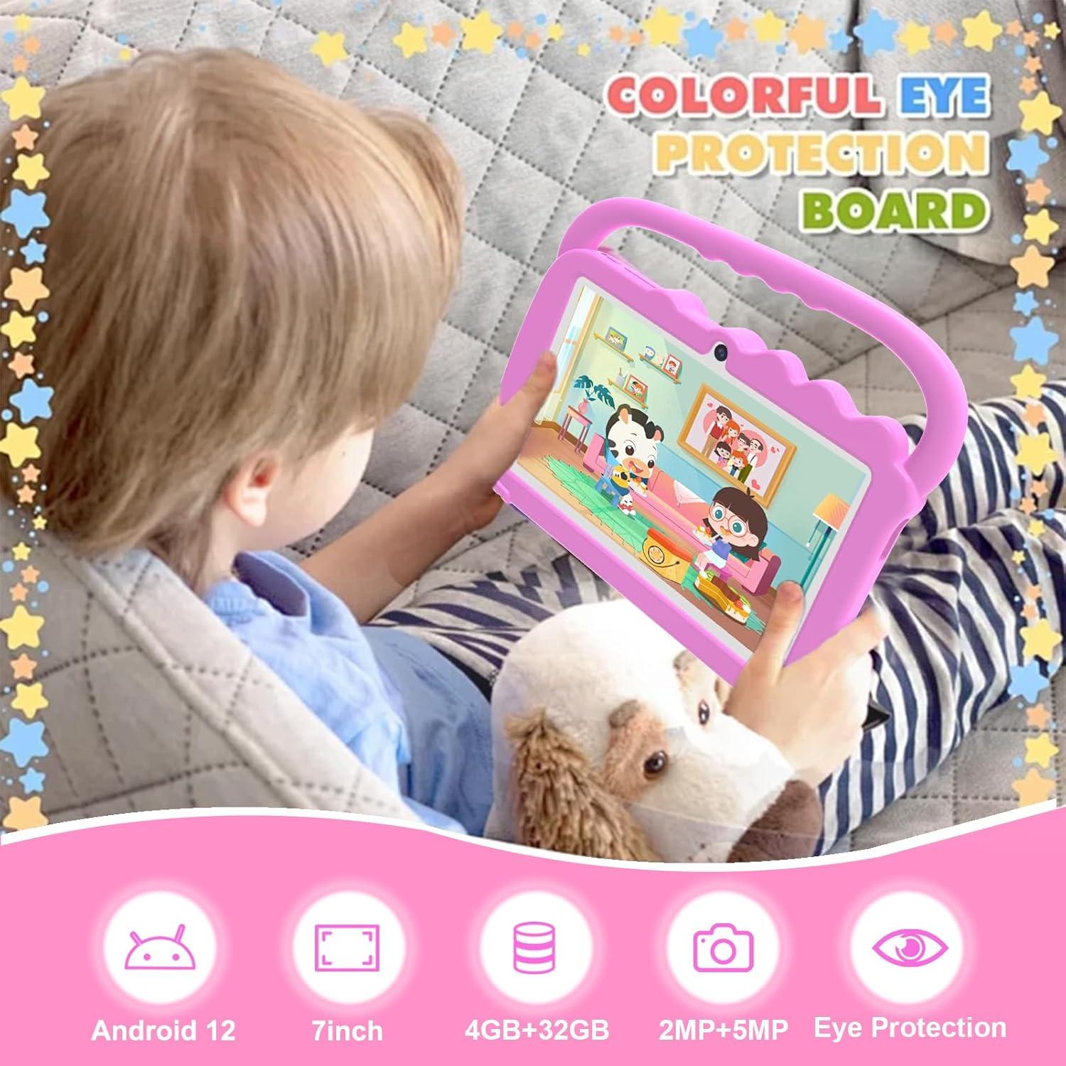 Tableta Infantil 7" WUIUHOU Android 12, 4GB RAM, 32GB ROM
