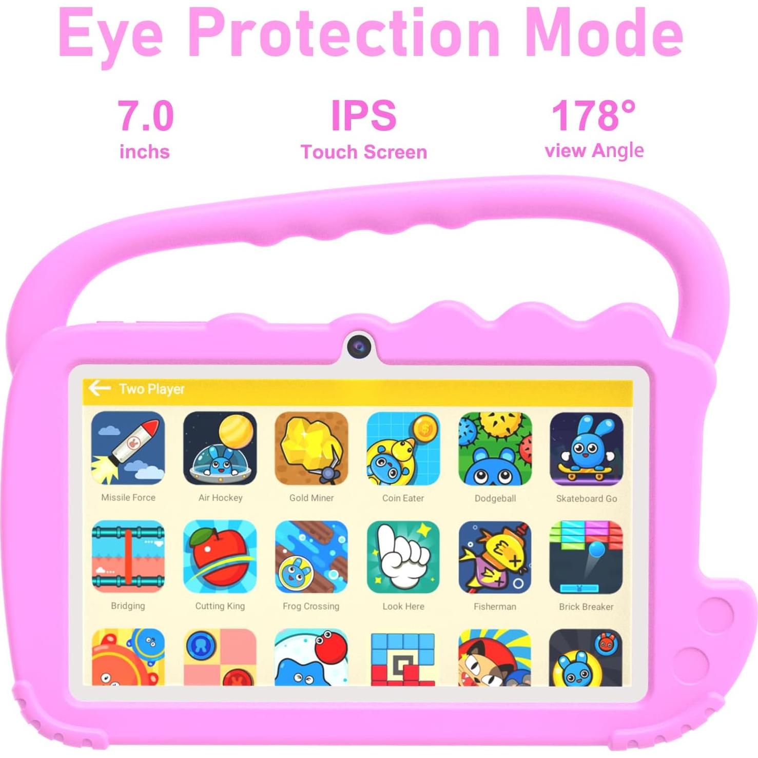 Tableta Infantil 7" WUIUHOU Android 12, 4GB RAM, 32GB ROM