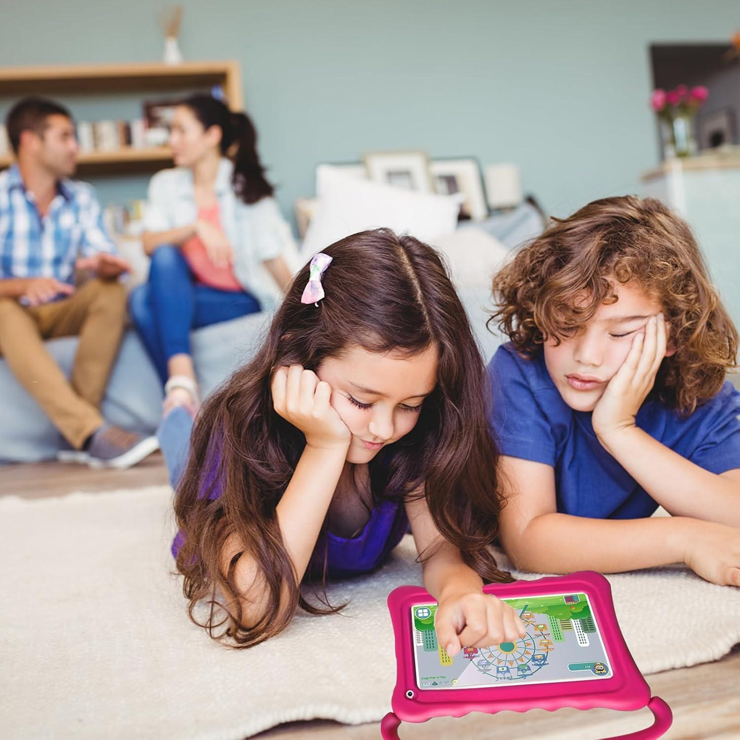 Tableta UJoyFeel 7" para Niños con Control Parental Rosa