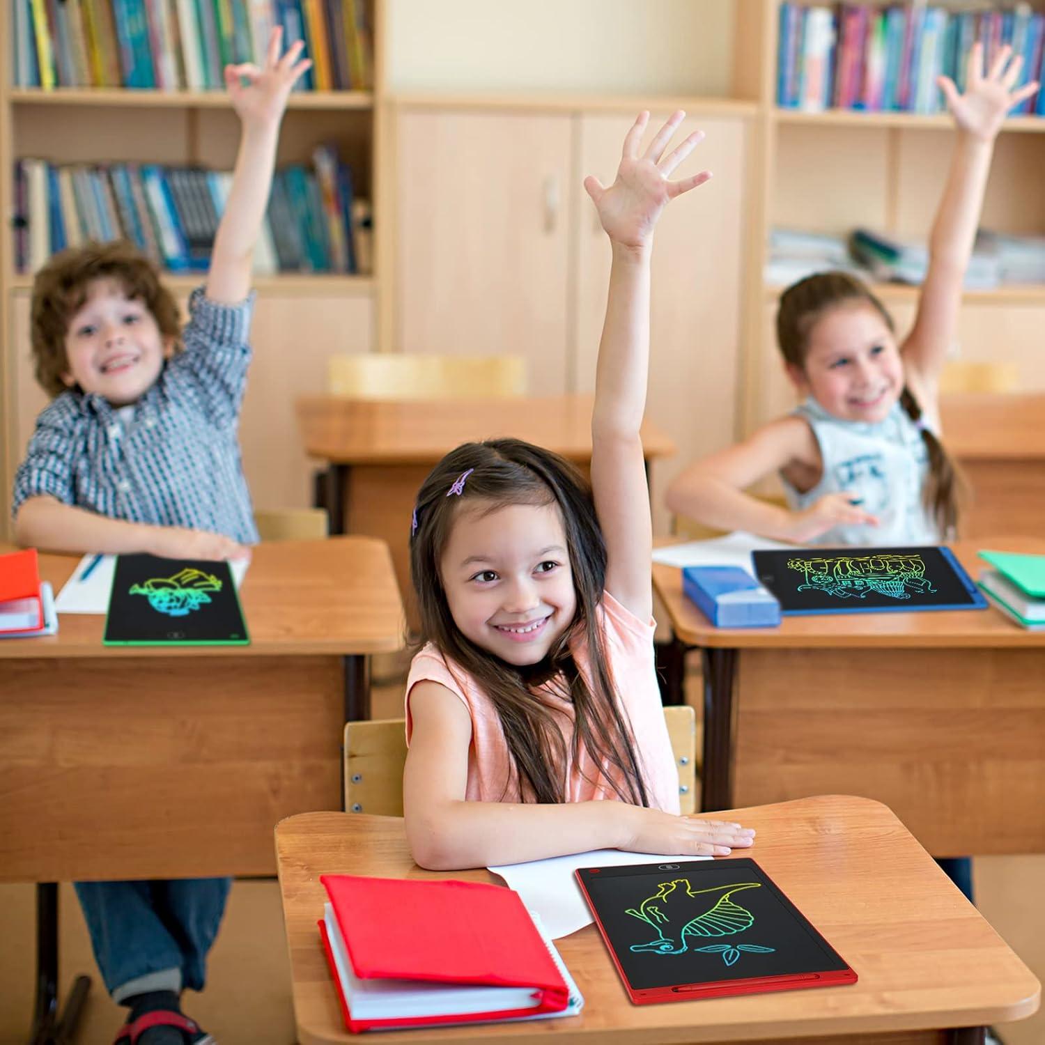 Paquete de 12 Tablets de Escritura LCD Zhehao 10" Borrables