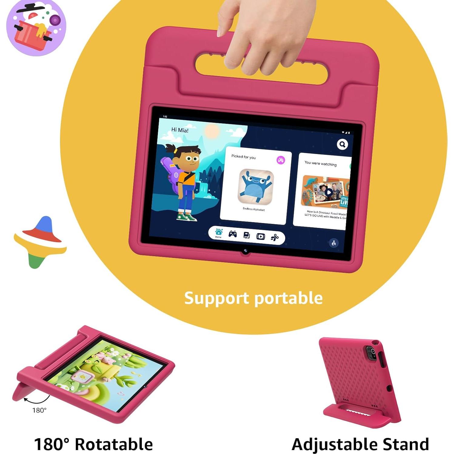 Tablet para Niños ApoloSign K109Pro Rosa 10.1" 6GB RAM 64GB