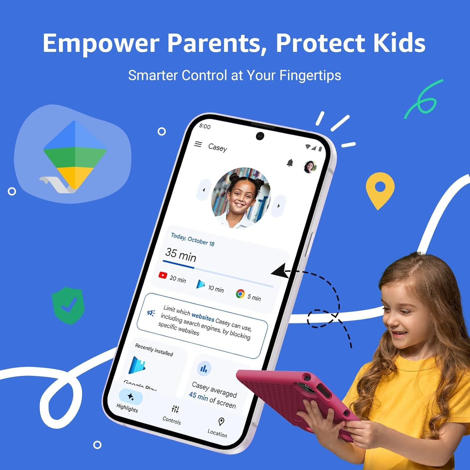 Tablet para Niños ApoloSign K109Pro Rosa 10.1" 6GB RAM 64GB