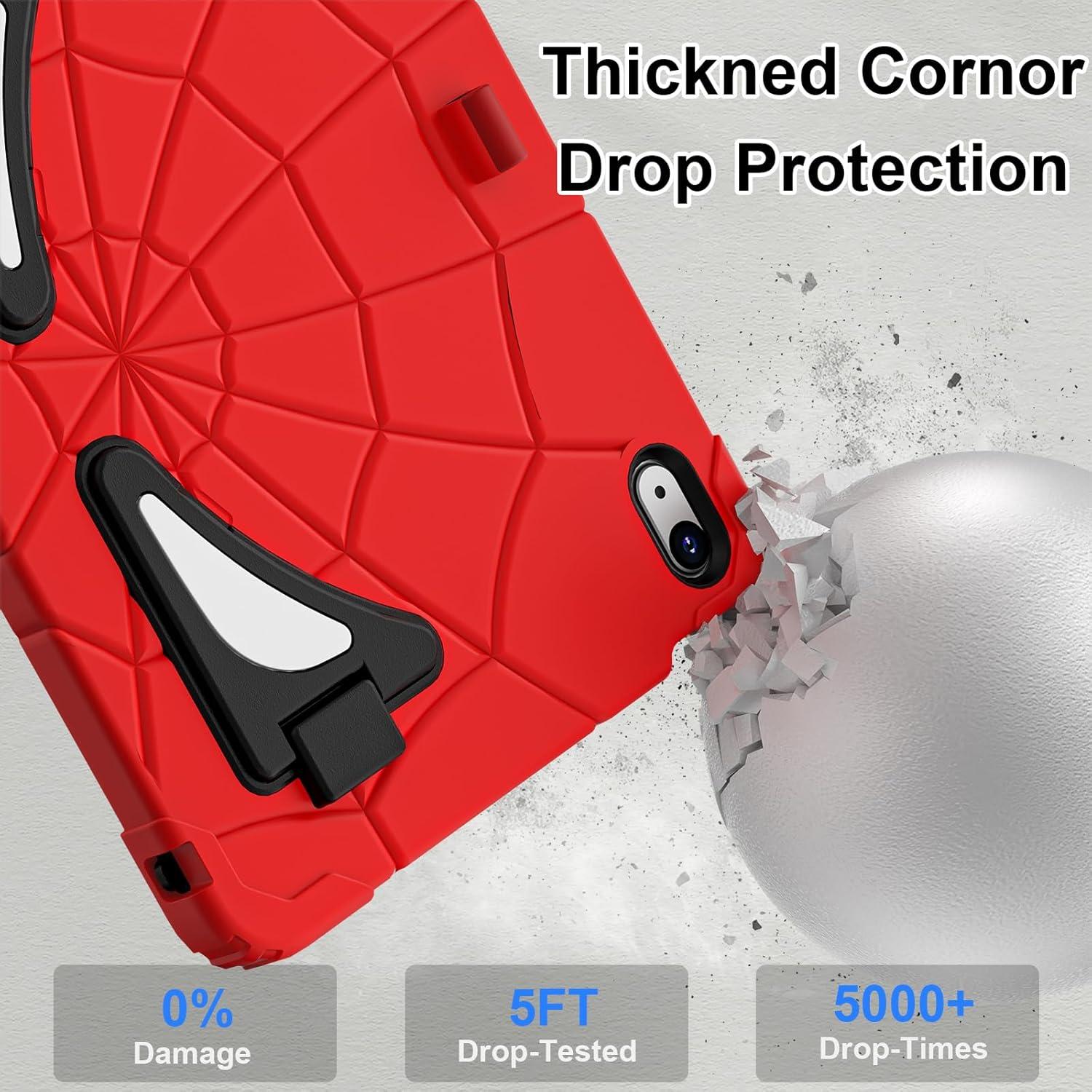 Funda para iPad 10ª Generación 2022 Niños Rojo Negro