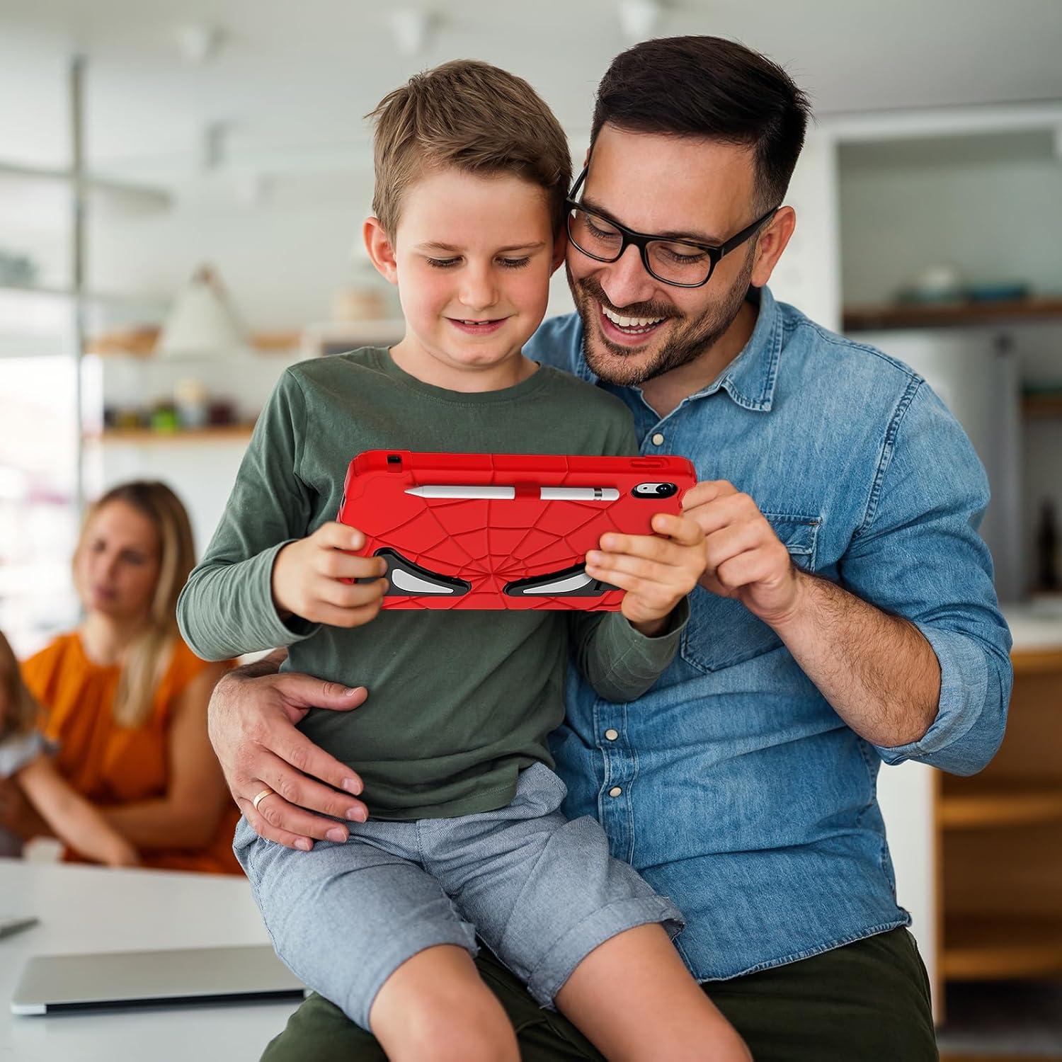 Funda para iPad 10ª Generación 2022 Niños Rojo Negro