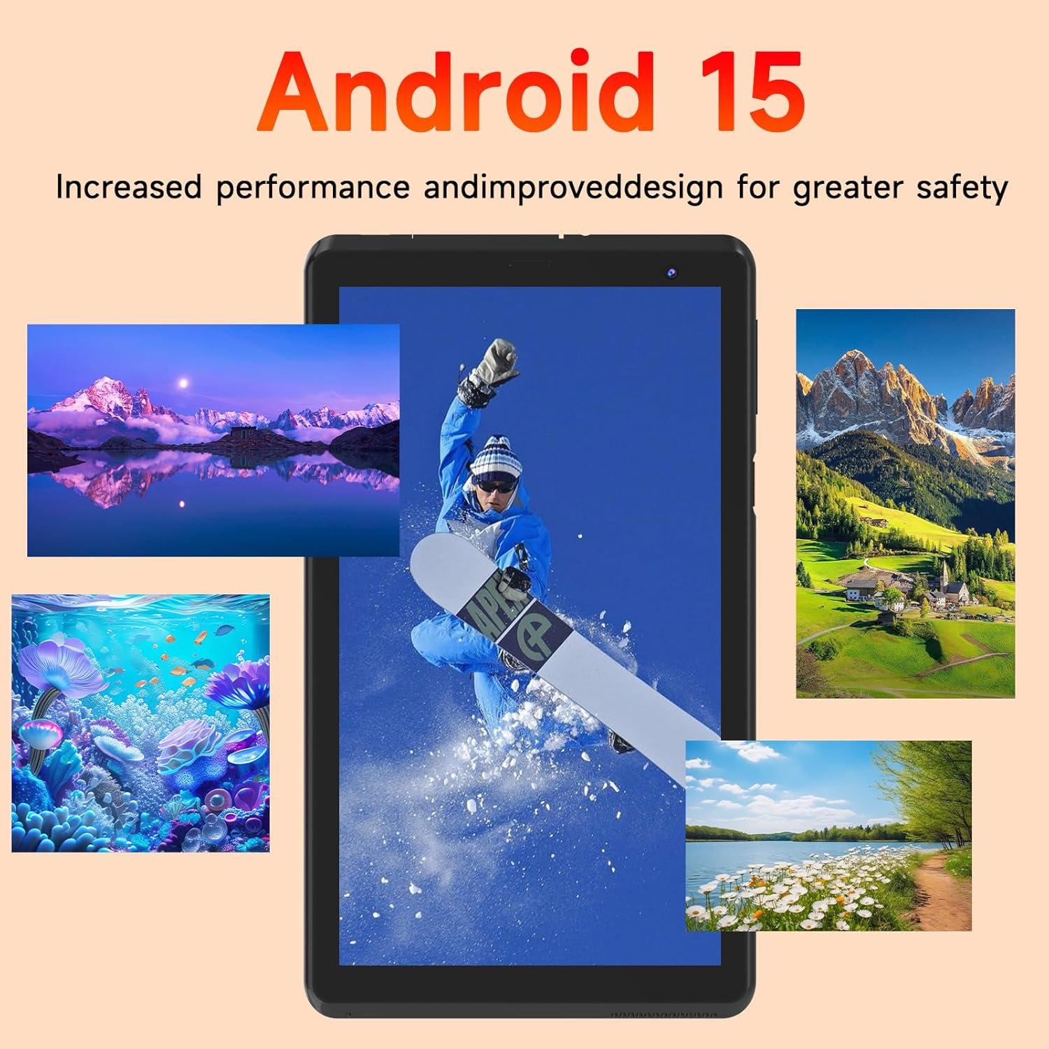 Tableta Android 15.0 BYANDBY 7" 6GB+32GB Expandible 1TB
