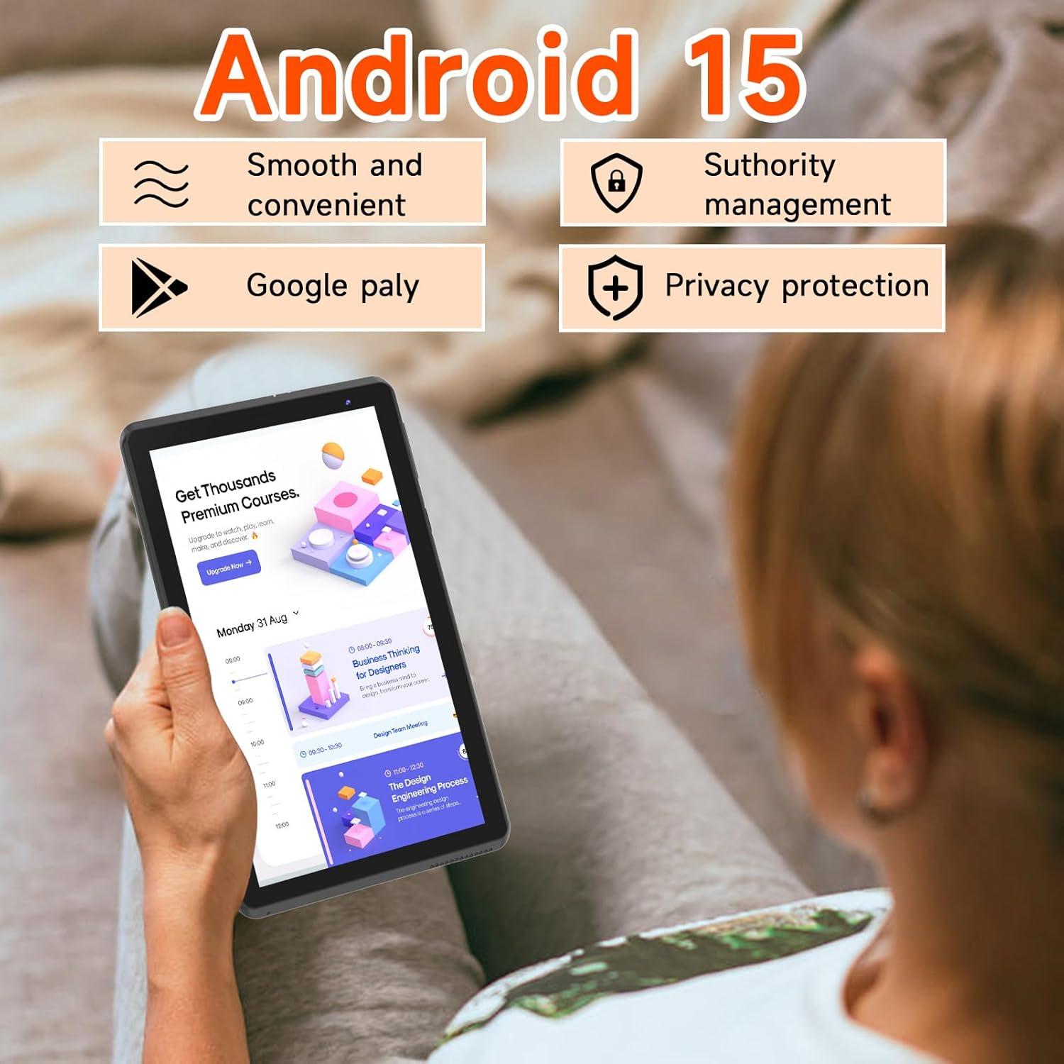 Tableta Android 15.0 BYANDBY 7" 6GB+32GB Expandible 1TB