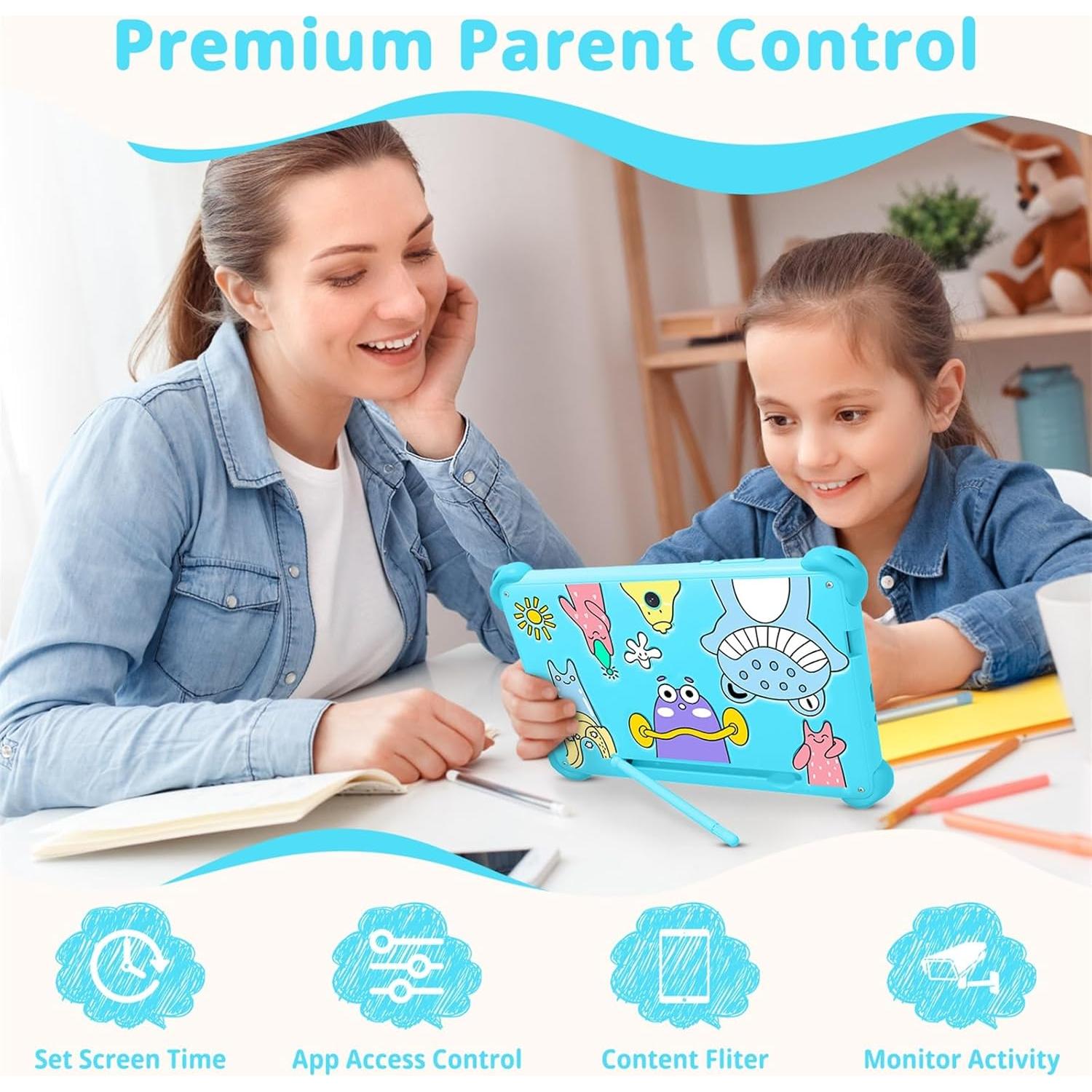 Tableta Infantil Okulaku 7" Android 32GB con Control Parental