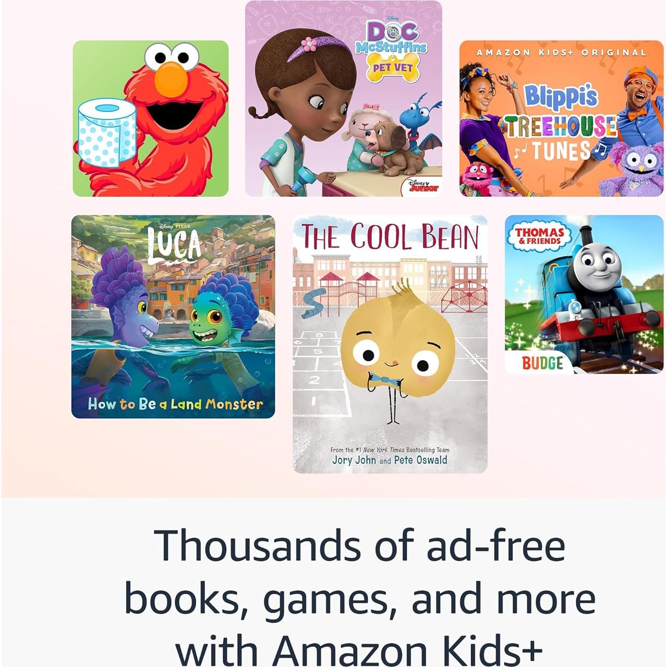 Amazon Fire HD 8 Kids tablet, ages 3-7 (32 GB, Grape) + Backpack Bundle