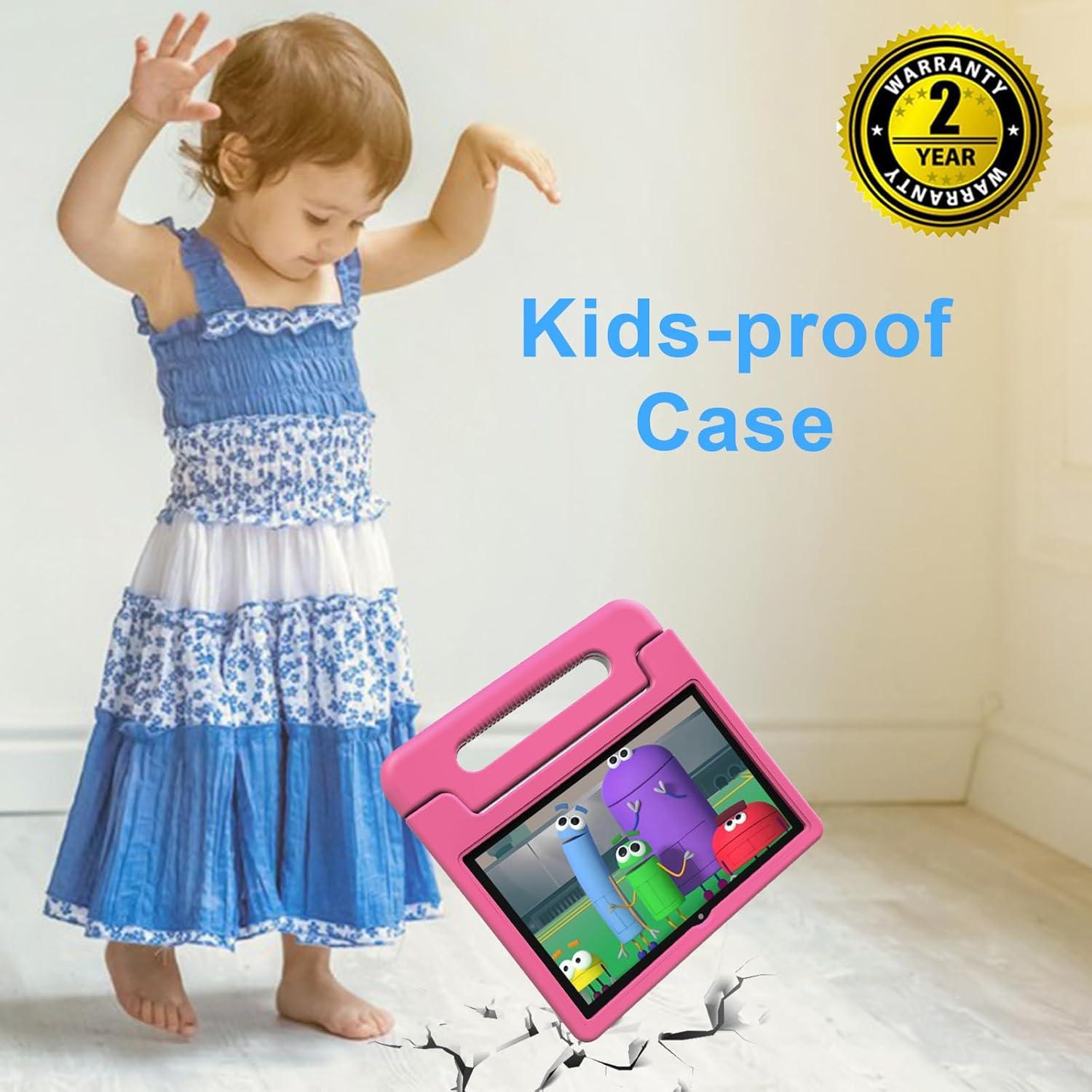 Tablet para Niños VNEIMQN 10.1" 64GB Octa-Core Rosa